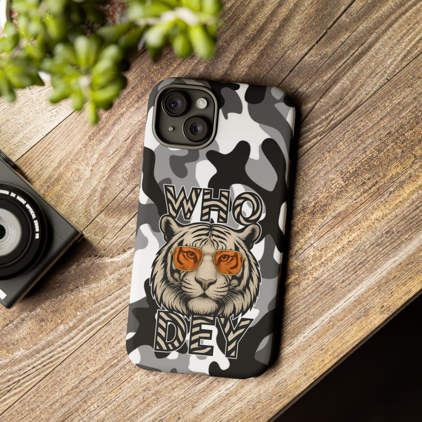 WhiteOut Tiger Phone Case for iPhone