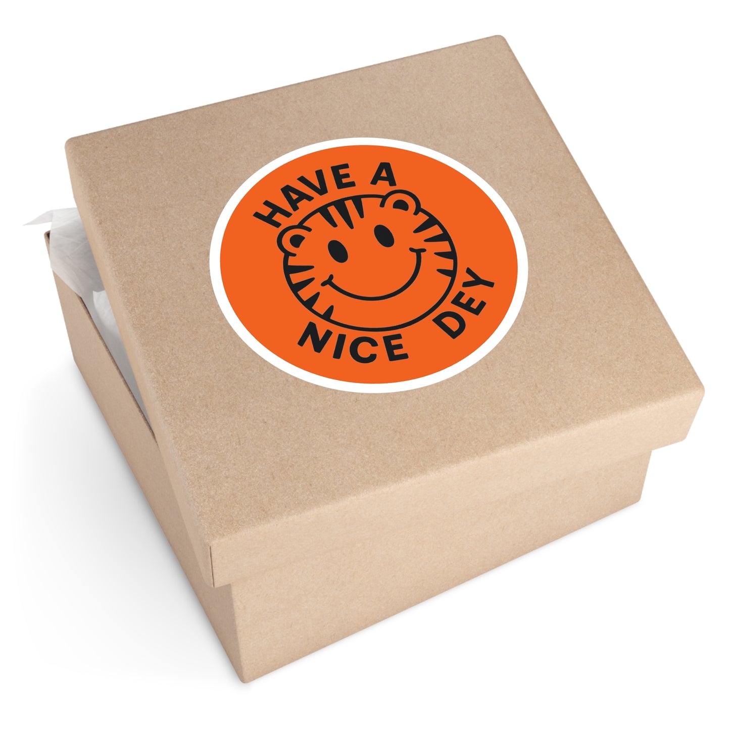 "Have a Nice Dey" Round Stickers - Fun, Whimsical Decor for Laptops, Journals, Gifts, Parties, Encouragement