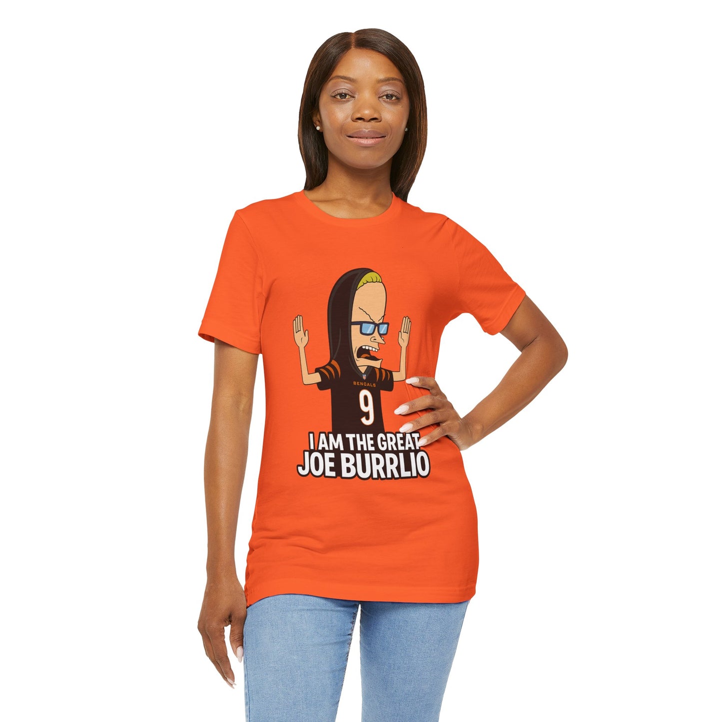 I Am The Great Joe Burrrlio Unisex Jersey Tee, Funny Graphic Tee, Sports Fan Apparel, Gift for Him, Casual Wear, Screen Print Shirt