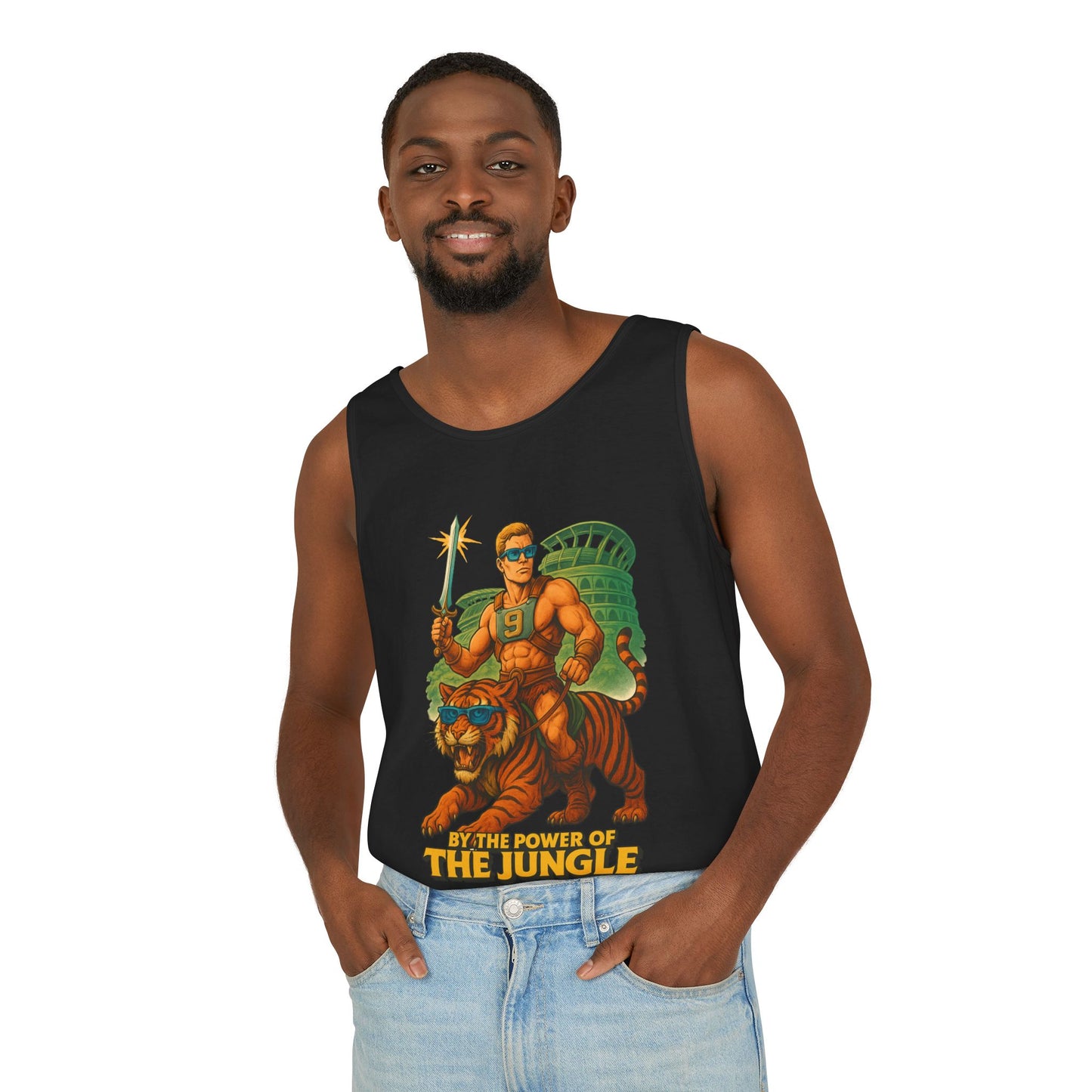 Tank Top Bengals He-Man Parody Summer Suns Out Guns Out