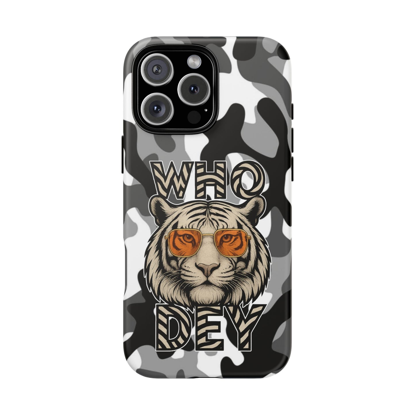 WhiteOut Tiger Phone Case for iPhone