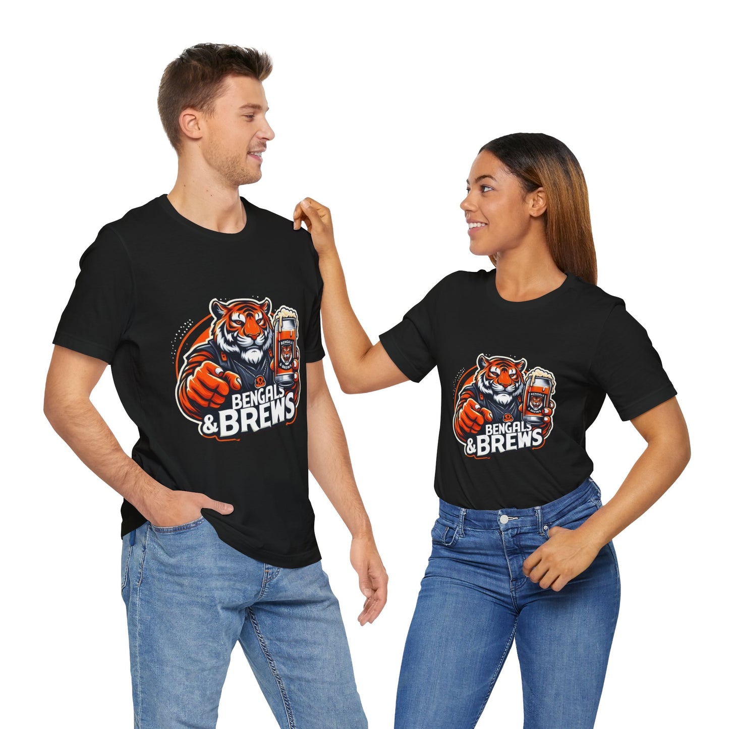 Bengals and Brews Tee Unisex Jersey Short Sleeve Tee