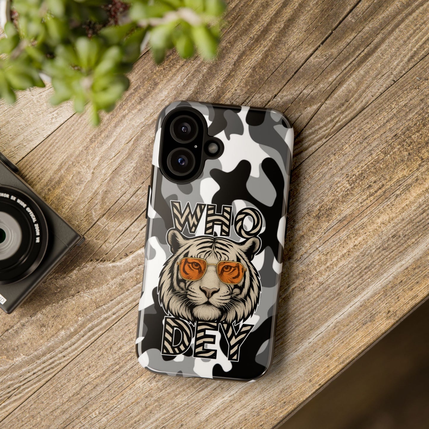 WhiteOut Tiger Phone Case for iPhone