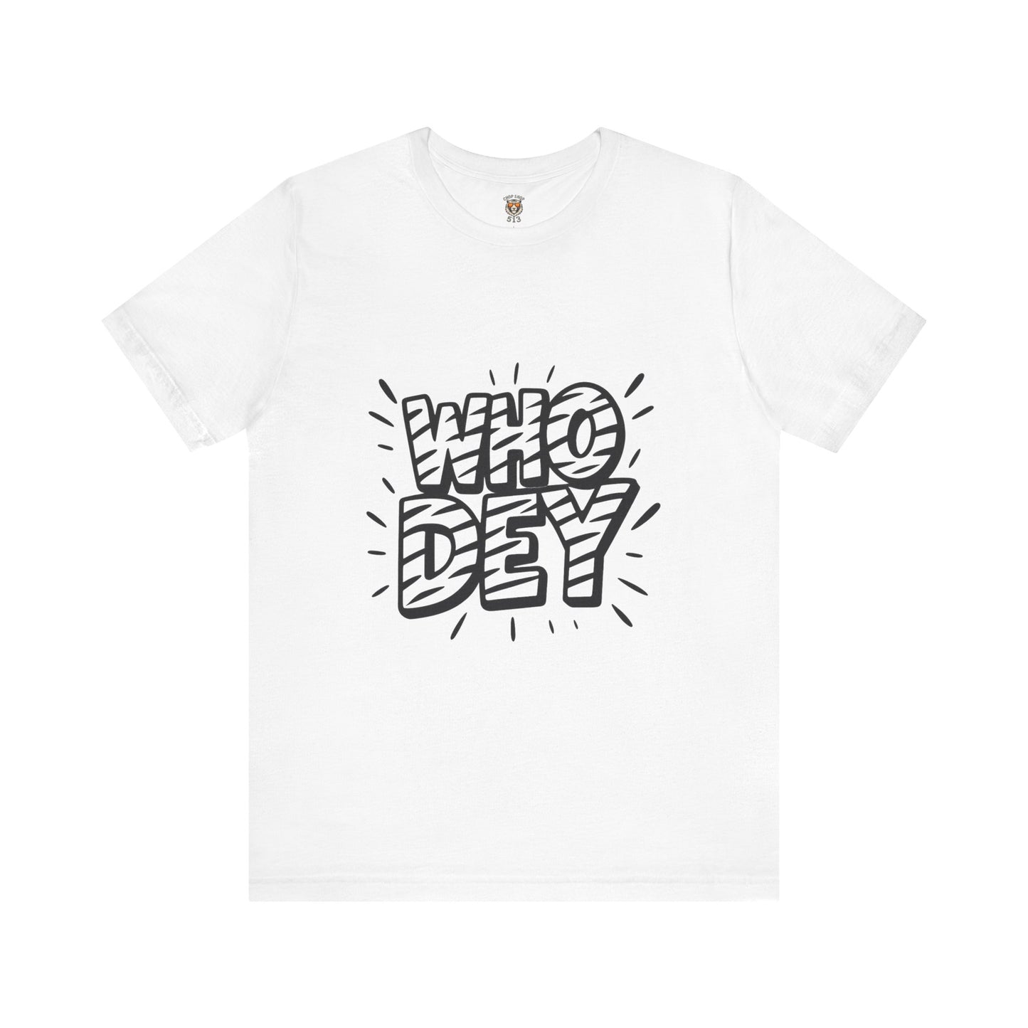 Who Dey White/Orange Out Game Unisex Jersey Short Sleeve Shirt