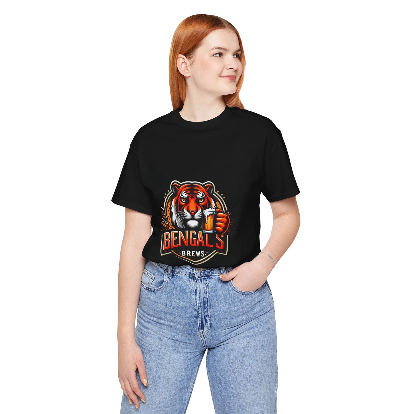 Bengals and Brews Tee Unisex Jersey Short Sleeve Tee