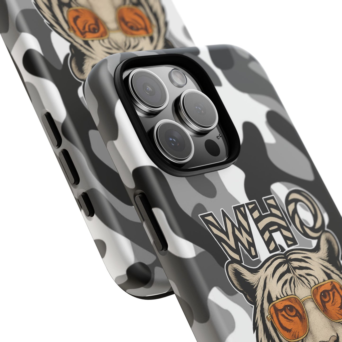 WhiteOut Tiger Phone Case for iPhone