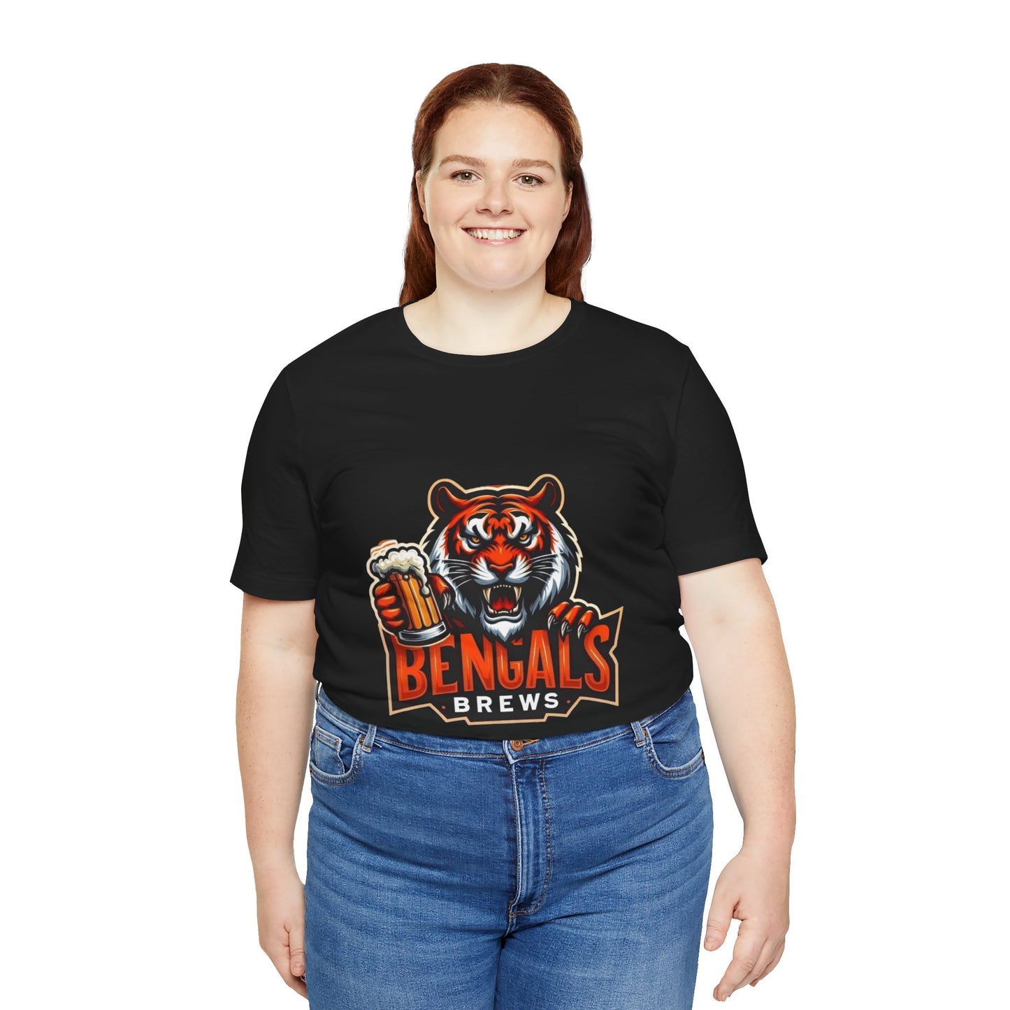 Bengals and Brews Tee Unisex Jersey Short Sleeve Tee