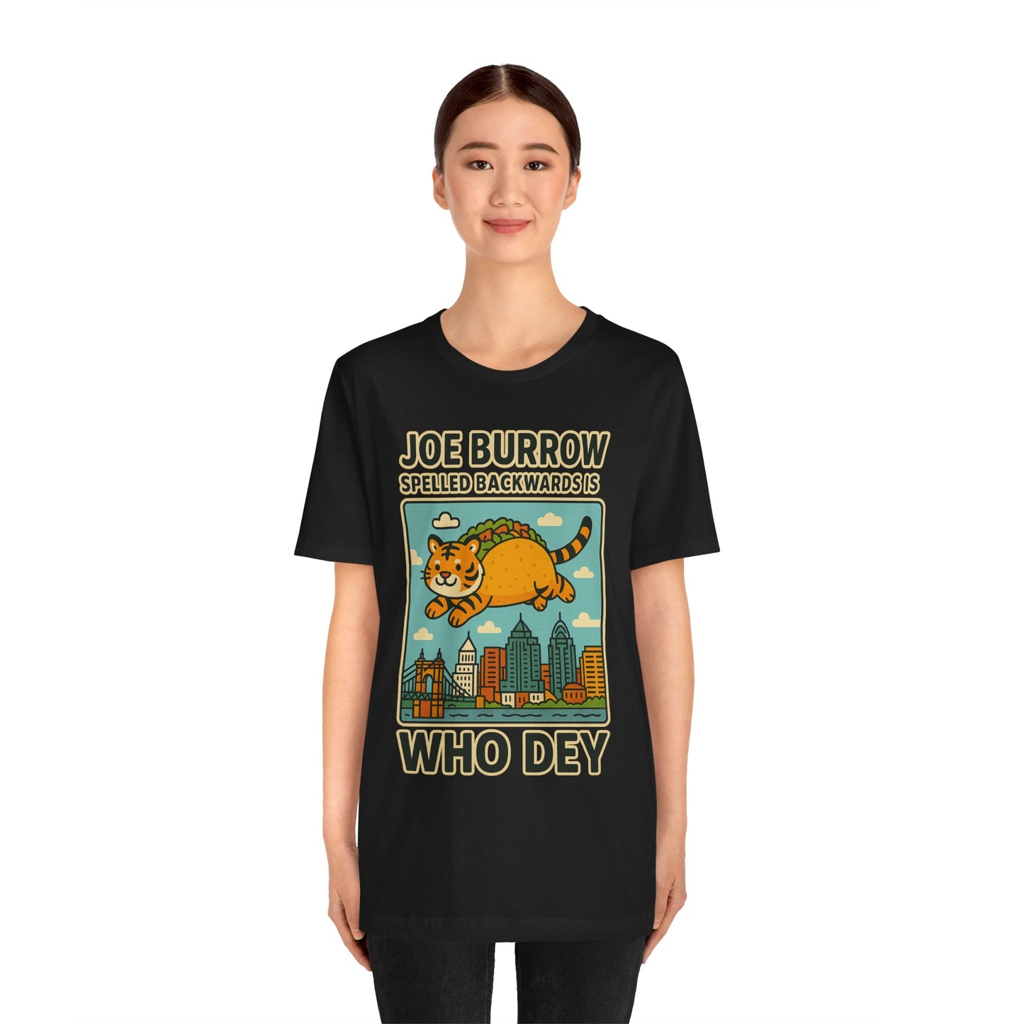 Taco Joe Who Dey Tee, Vintage Sports Shirt, Bengals Fan Apparel, Game Day Wear, Unisex Graphic Tee
