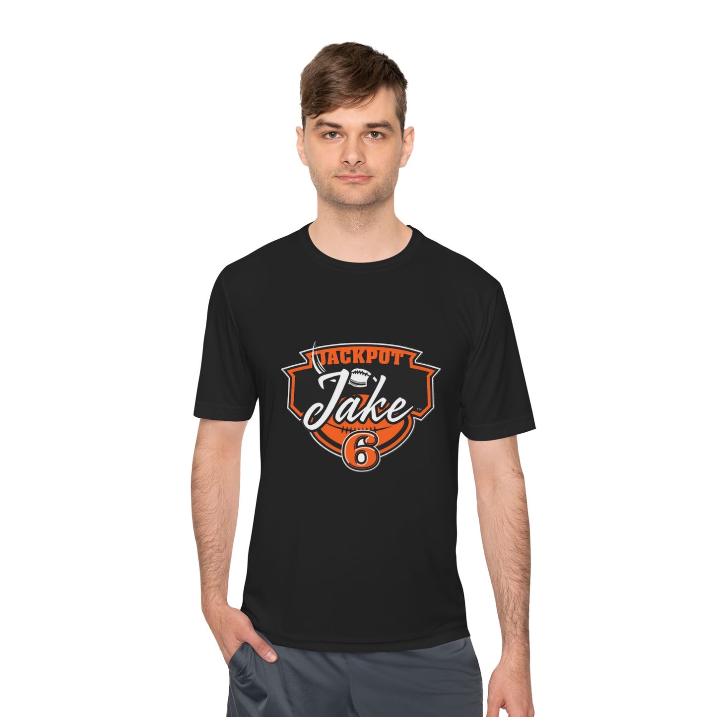 JackPot Jake Moisture Wicking Tee, Sport Shirt for Active Lifestyle, Perfect Team Events, and Fitness