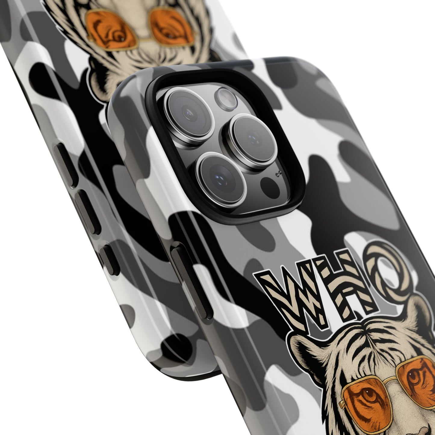 WhiteOut Tiger Phone Case for iPhone
