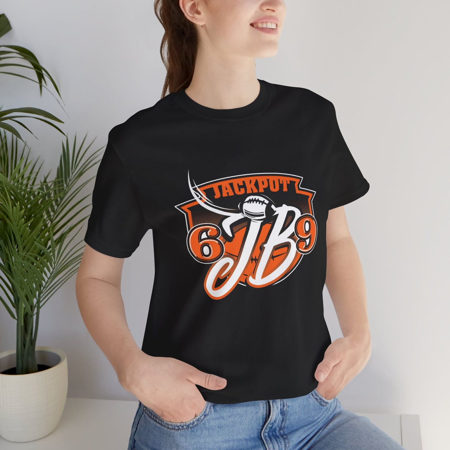 Jackpot JB 69 Unisex Jersey Tee | Casual Graphic T-Shirt, Everyday Wear, Gift for Sports Fans, Birthday Present, Fun Summer Top
