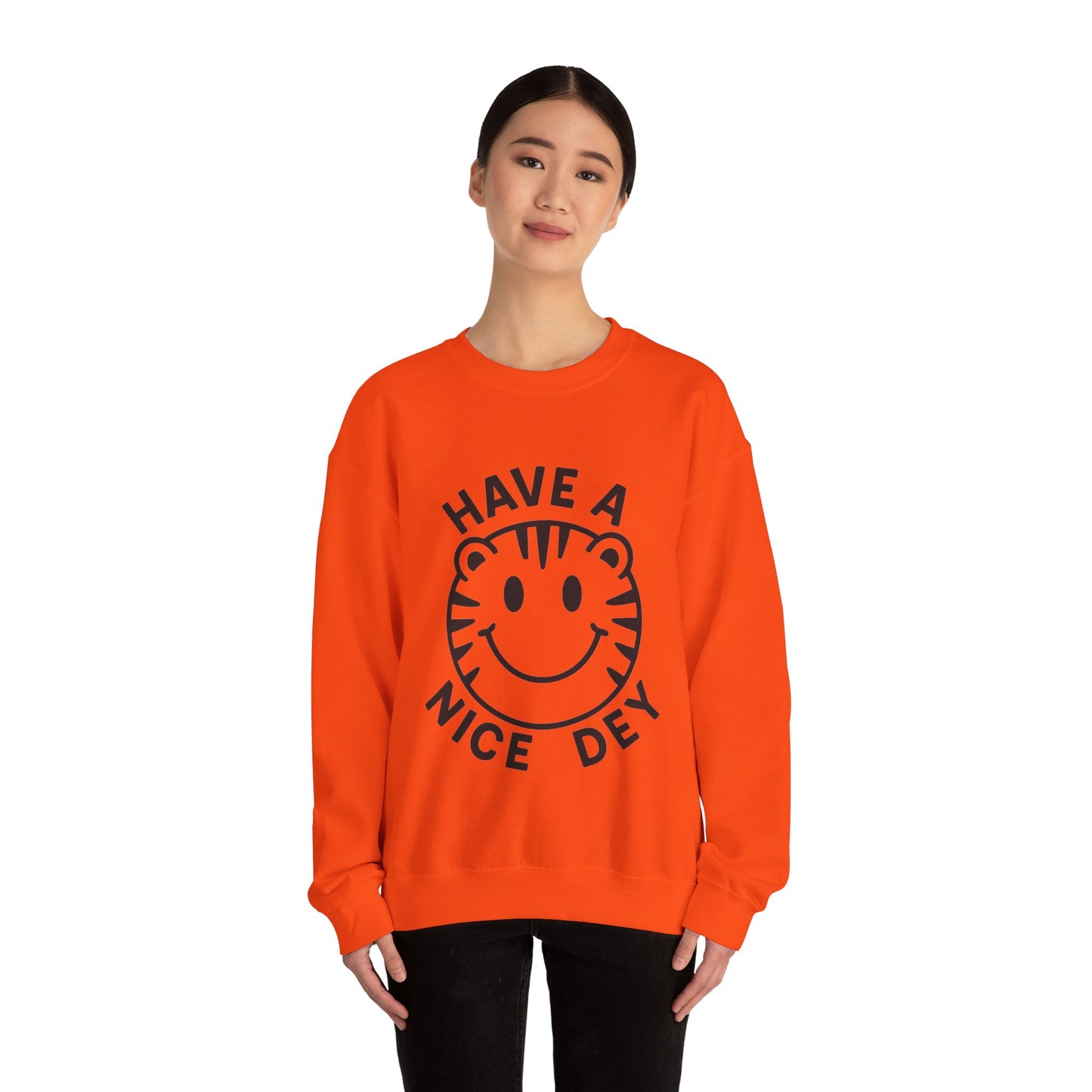 Crewneck Have a Nice Dey Sweatshirt - Cincinnati Bengals Fan Gear for Summer