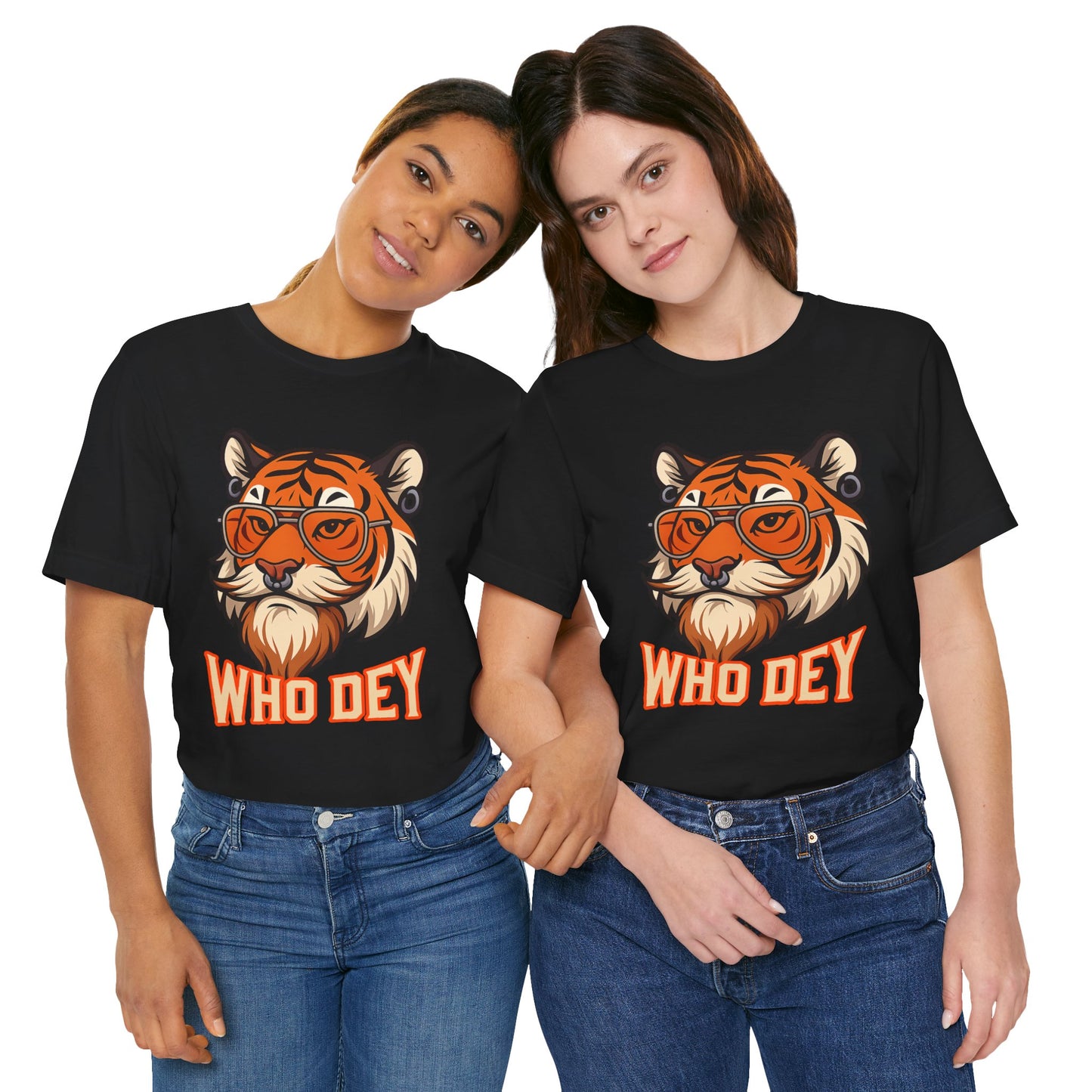 WhoDey Tiger Graphic Tee - Unisex Jersey Tee