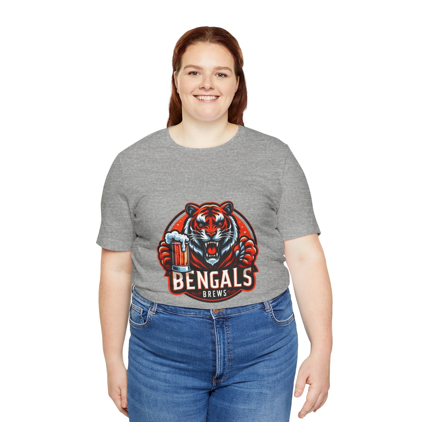 Bengals and Brews Tee Unisex Jersey Short Sleeve Tee