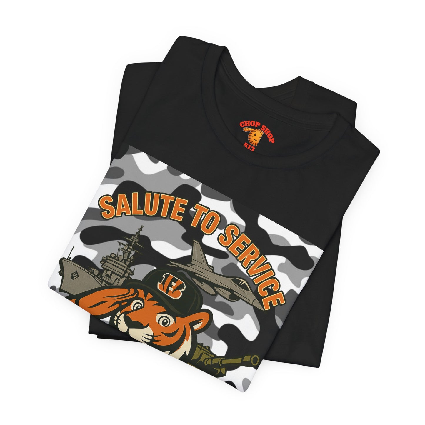 Salute to Service Tigers Unisex Jersey Tee - Camo Design