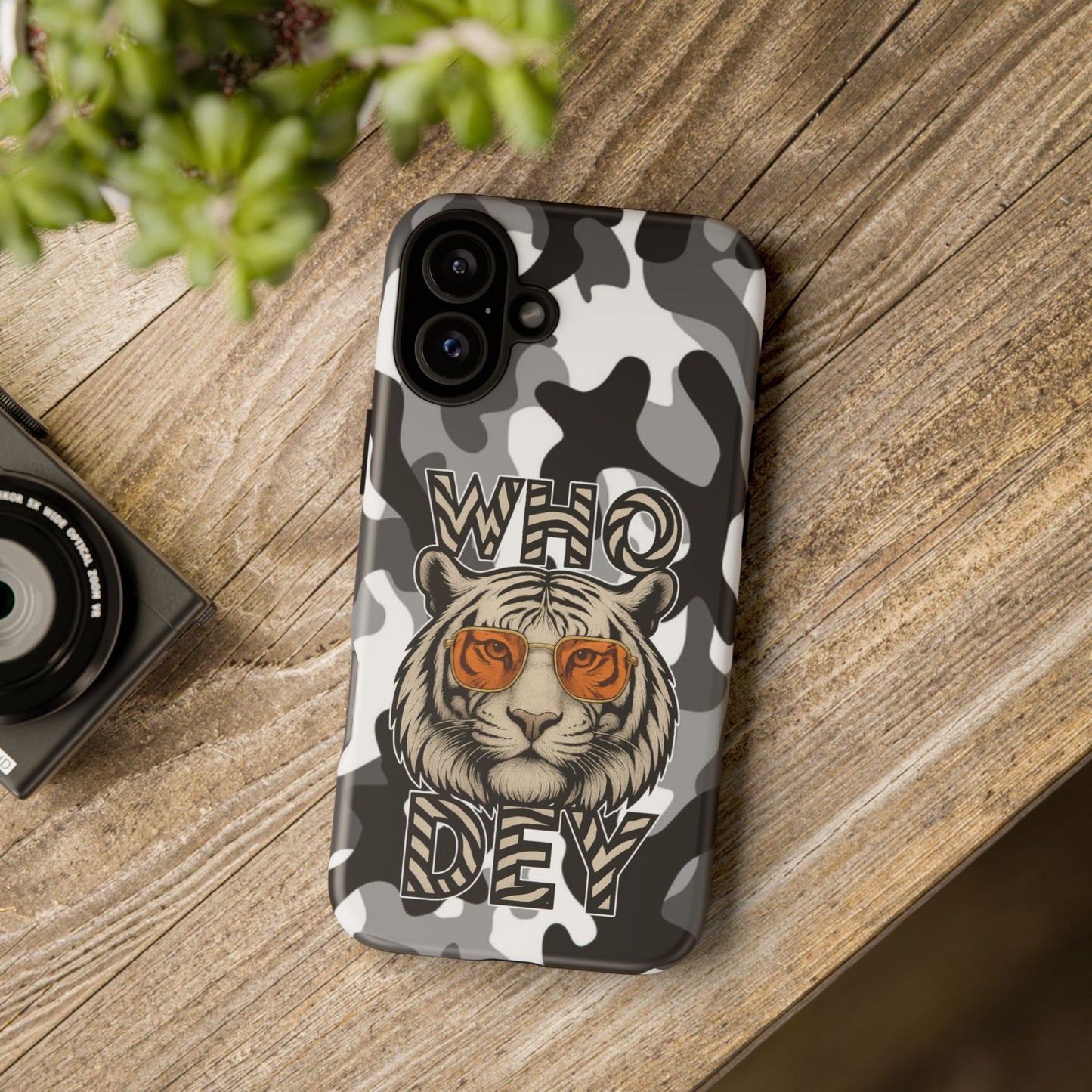 WhiteOut Tiger Phone Case for iPhone