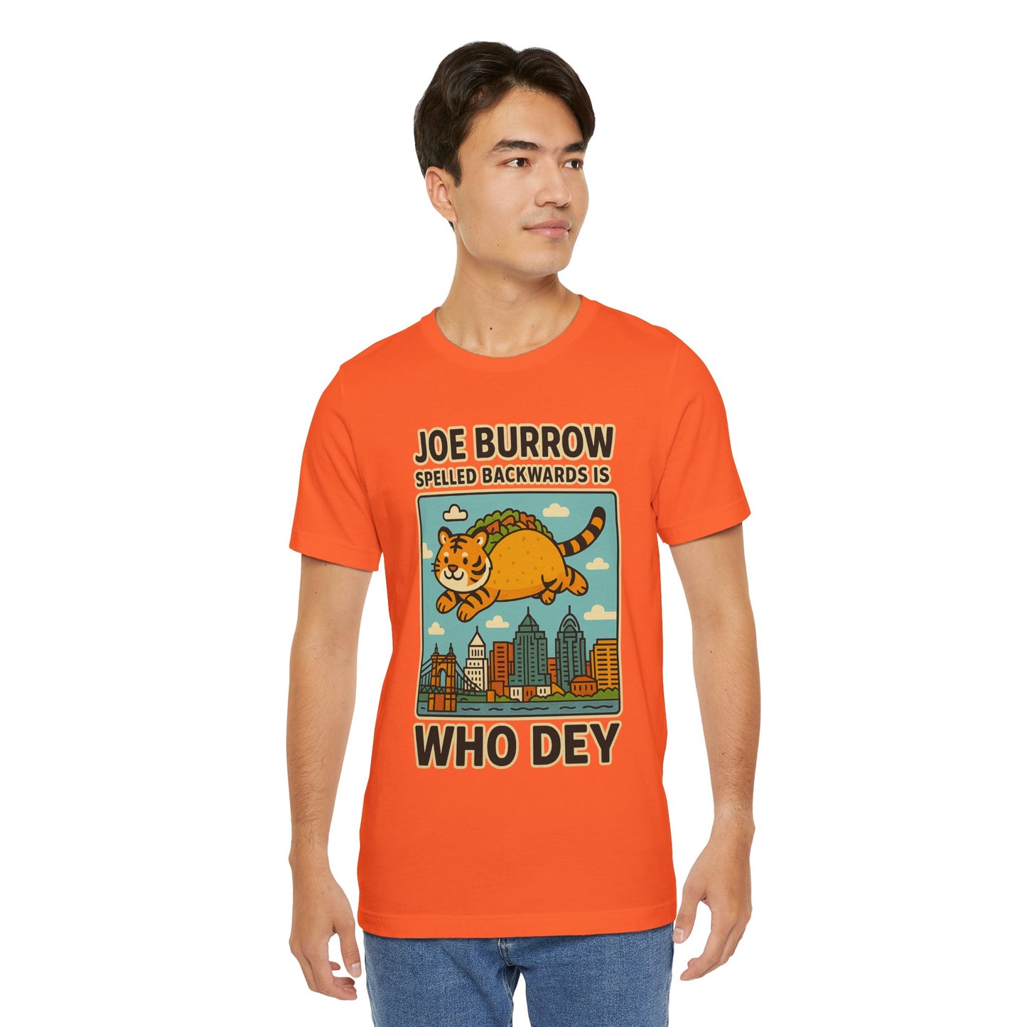 Taco Joe Who Dey Tee, Vintage Sports Shirt, Bengals Fan Apparel, Game Day Wear, Unisex Graphic Tee