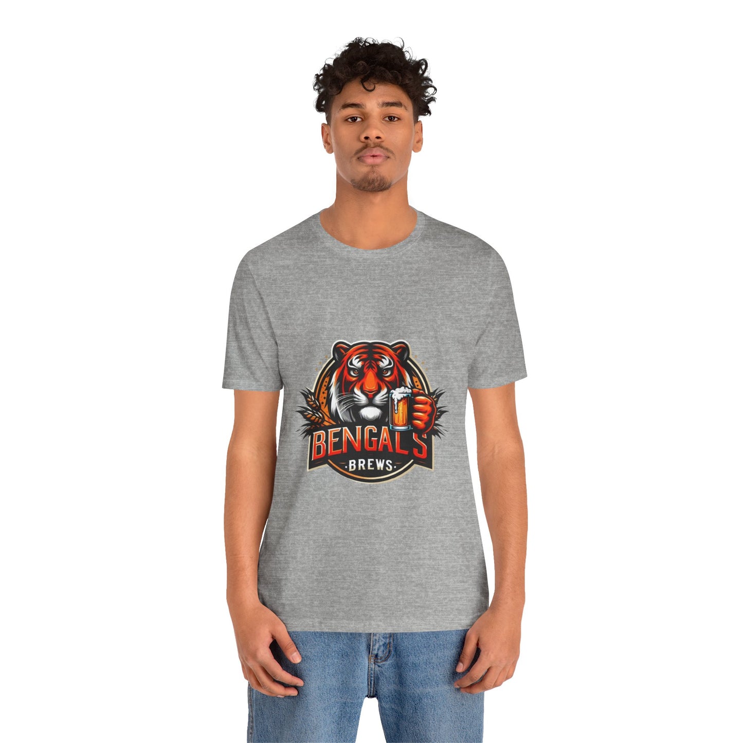 Bengals and Brews Tee Unisex Jersey Short Sleeve Tee