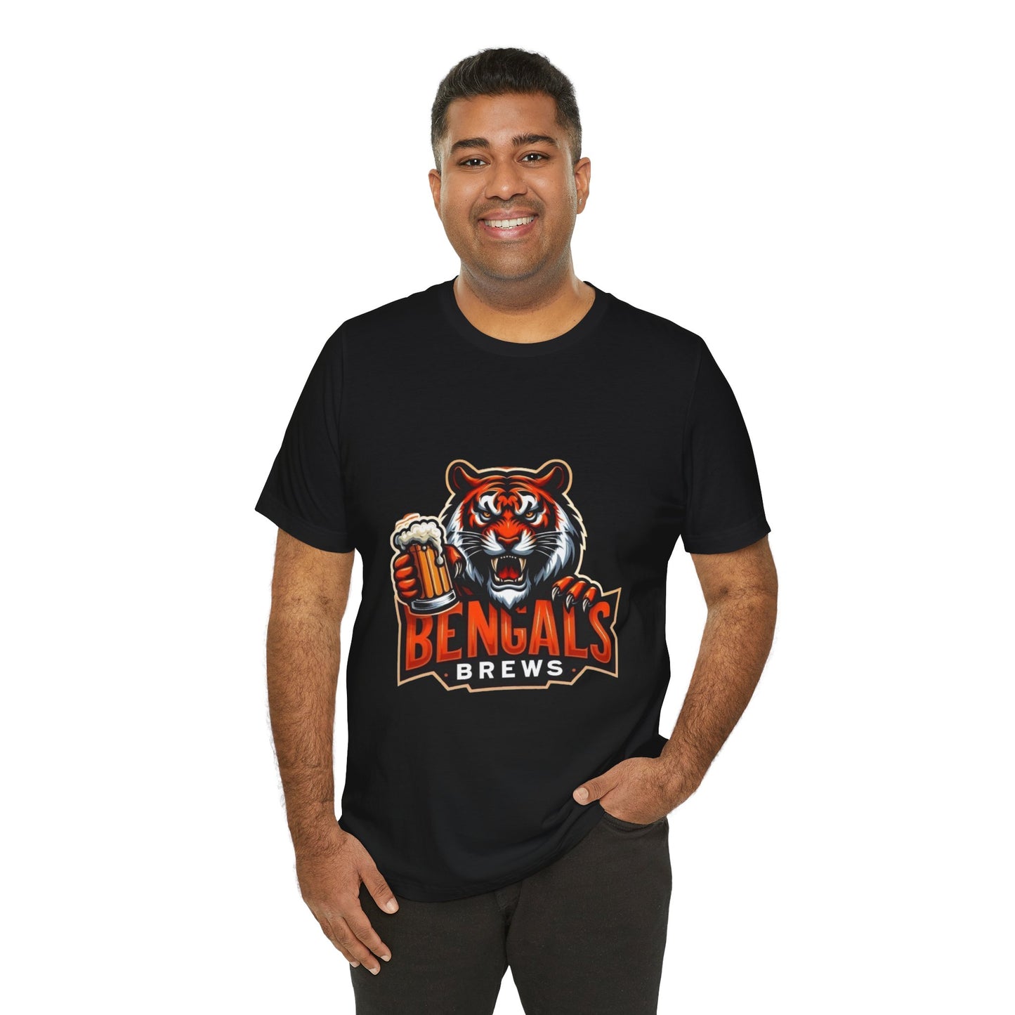 Bengals and Brews Tee Unisex Jersey Short Sleeve Tee