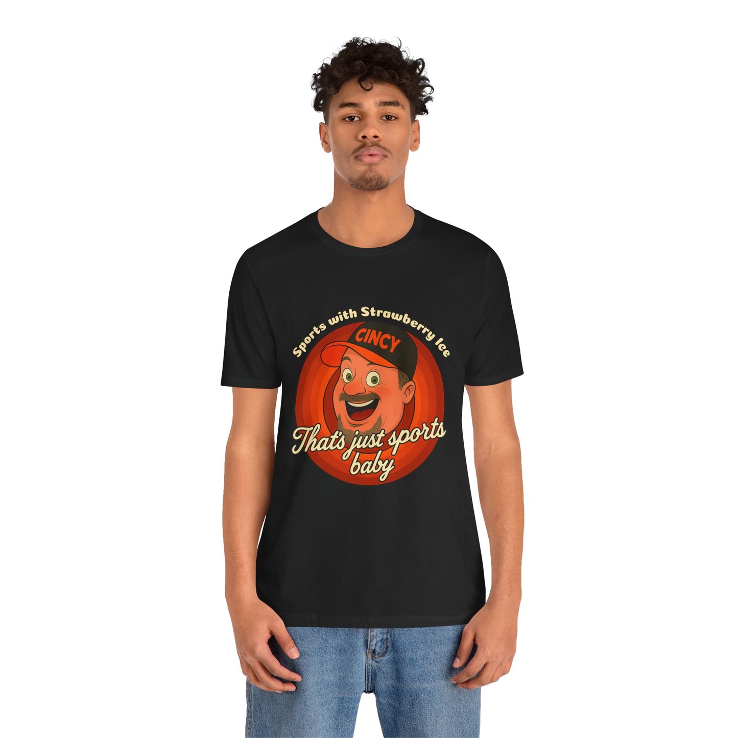 Sports with Strawberry Ice Tee, Casual Wear, Gift for Sports Fans, Unisex Shirt, Birthday or Holiday Apparel