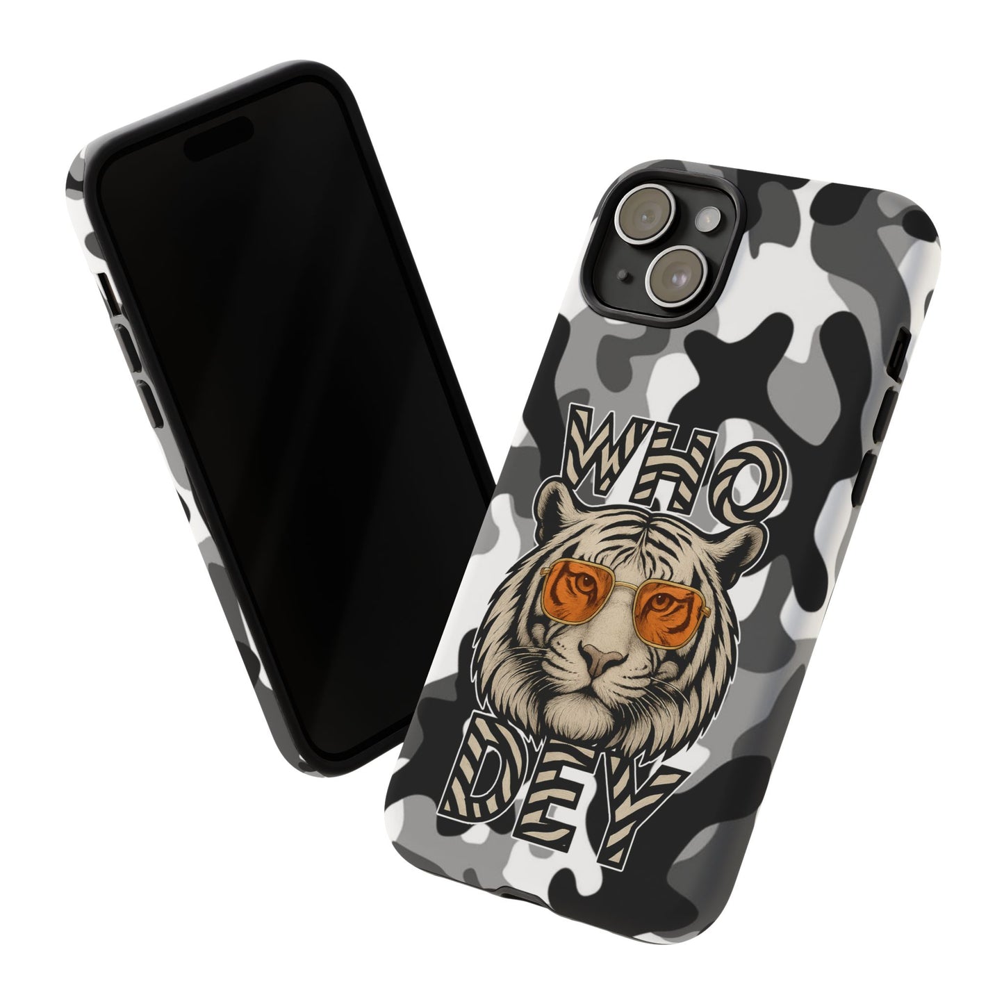 WhiteOut Tiger Phone Case for iPhone