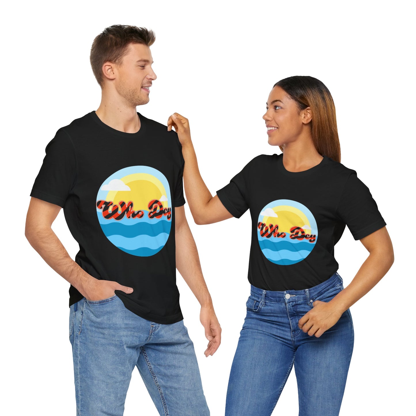 Who Dey Vibes Unisex Jersey Short Sleeve Tee