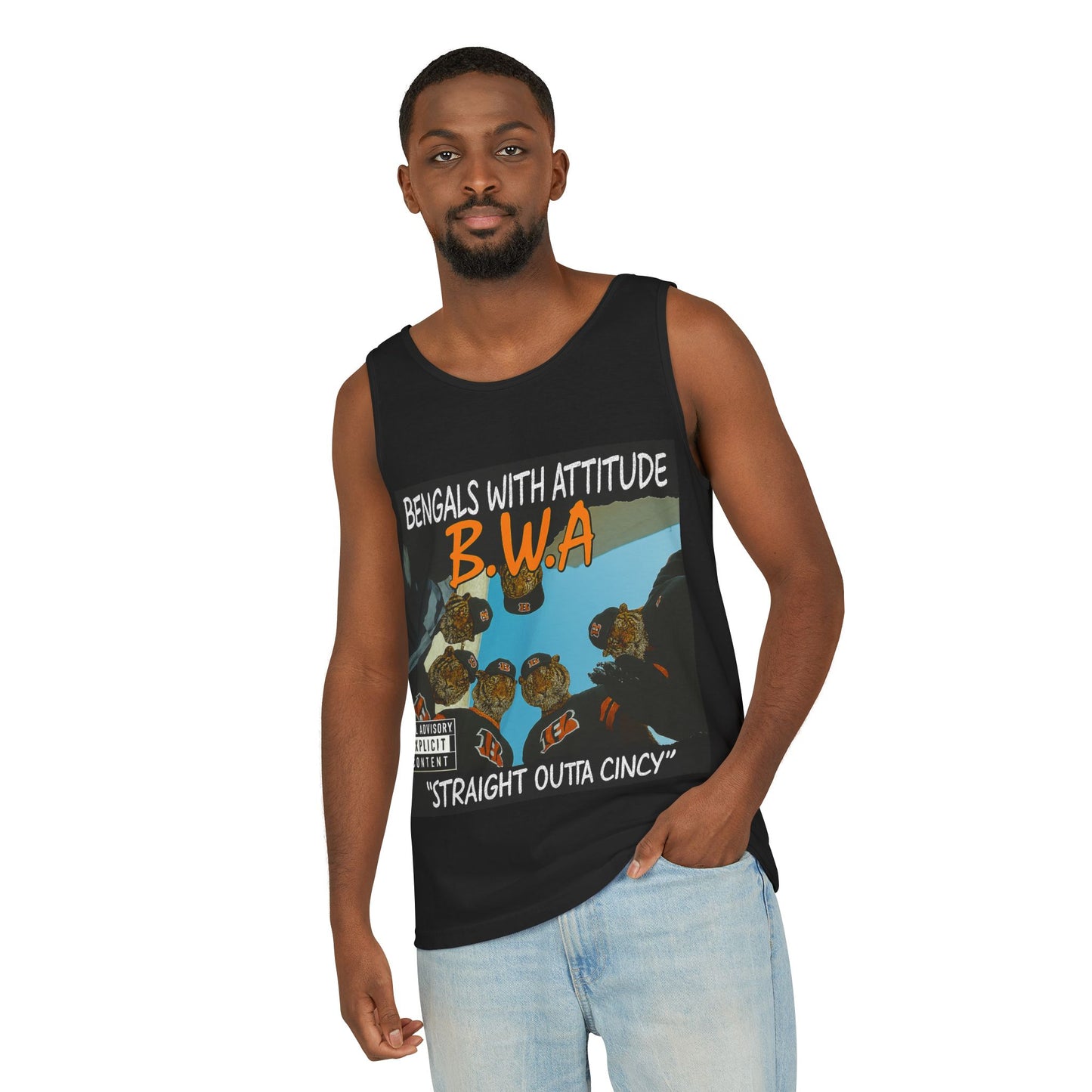 Tank Top Shirt Suns Out Guns Out Unisex Garment-Dyed