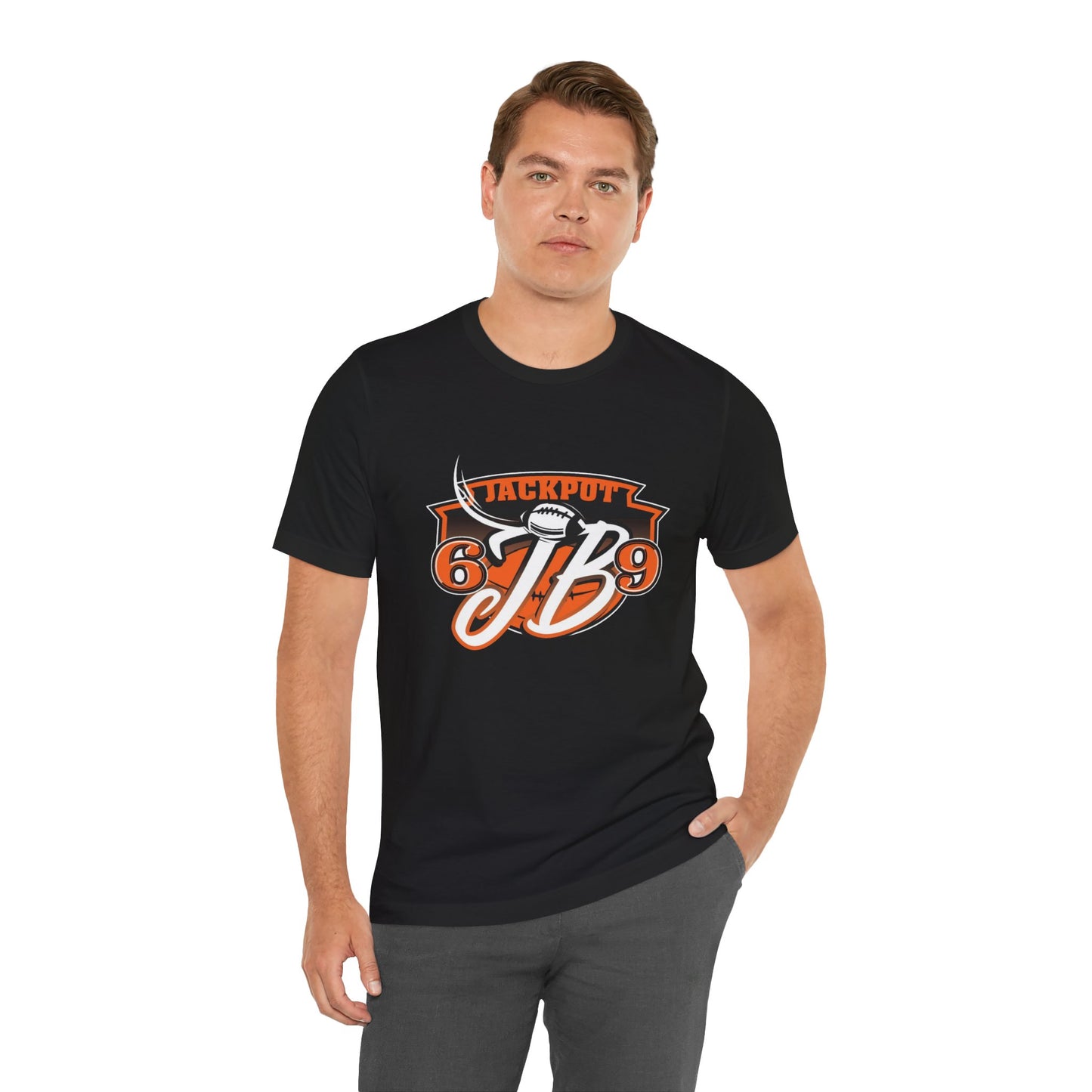Jackpot JB 69 Unisex Jersey Tee | Casual Graphic T-Shirt, Everyday Wear, Gift for Sports Fans, Birthday Present, Fun Summer Top