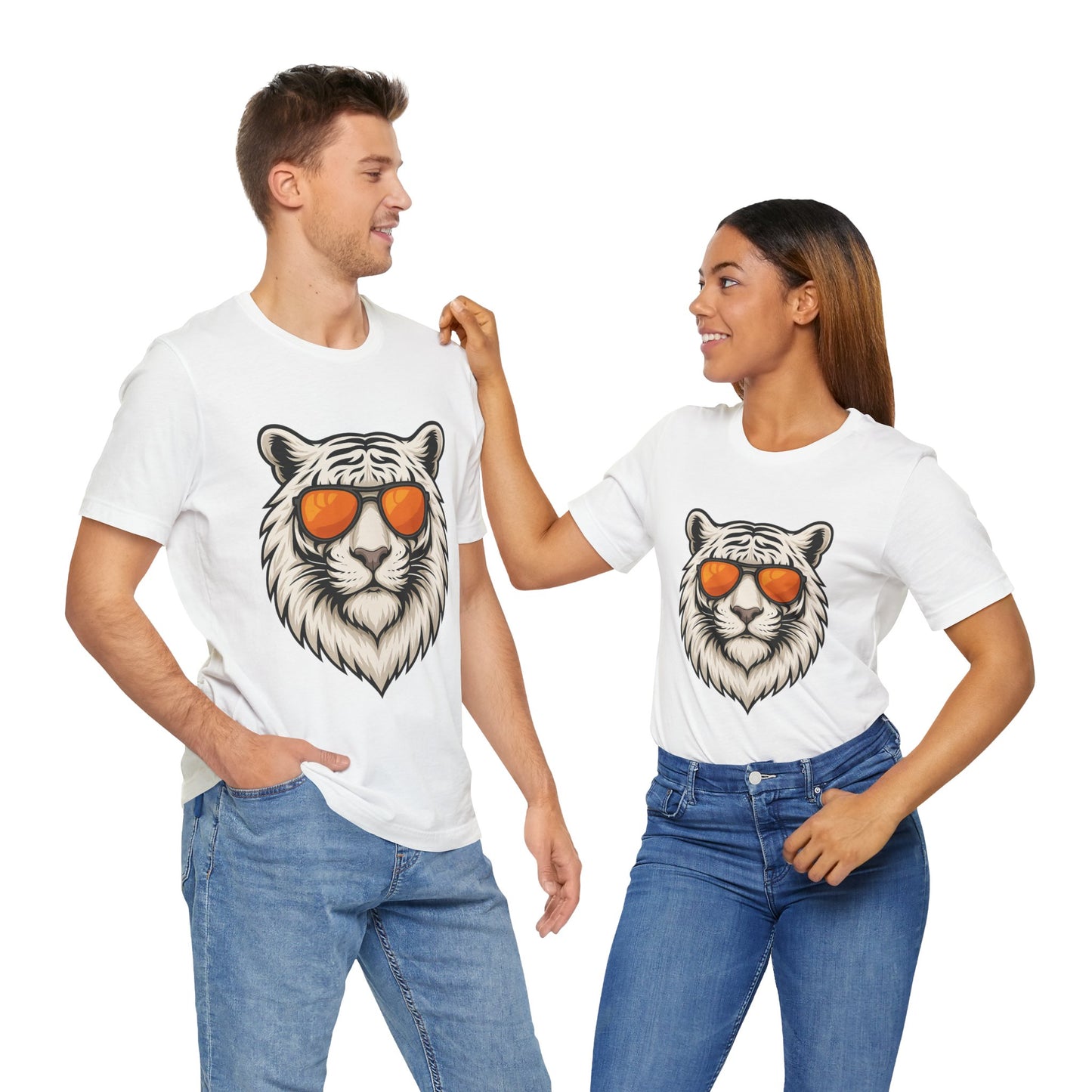 Cool Tiger Orange Sunglasses Tee