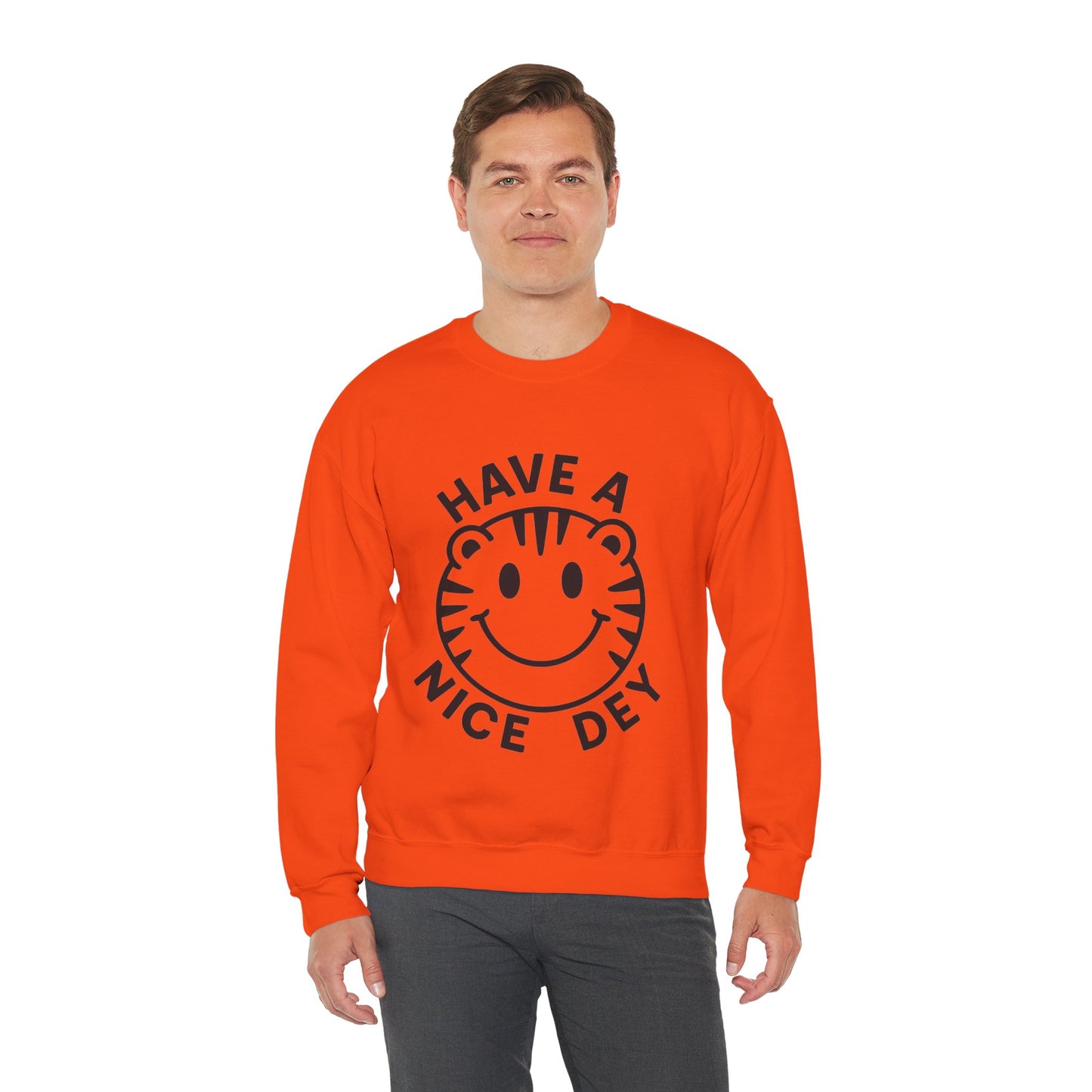 Crewneck Have a Nice Dey Sweatshirt - Cincinnati Bengals Fan Gear for Summer
