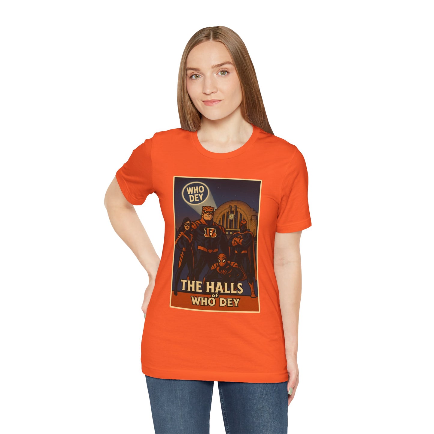 Halls of Bengals Super Fans Tee, Sports Shirt, Game Day Attire, Artist Series, Gift for Football Lovers