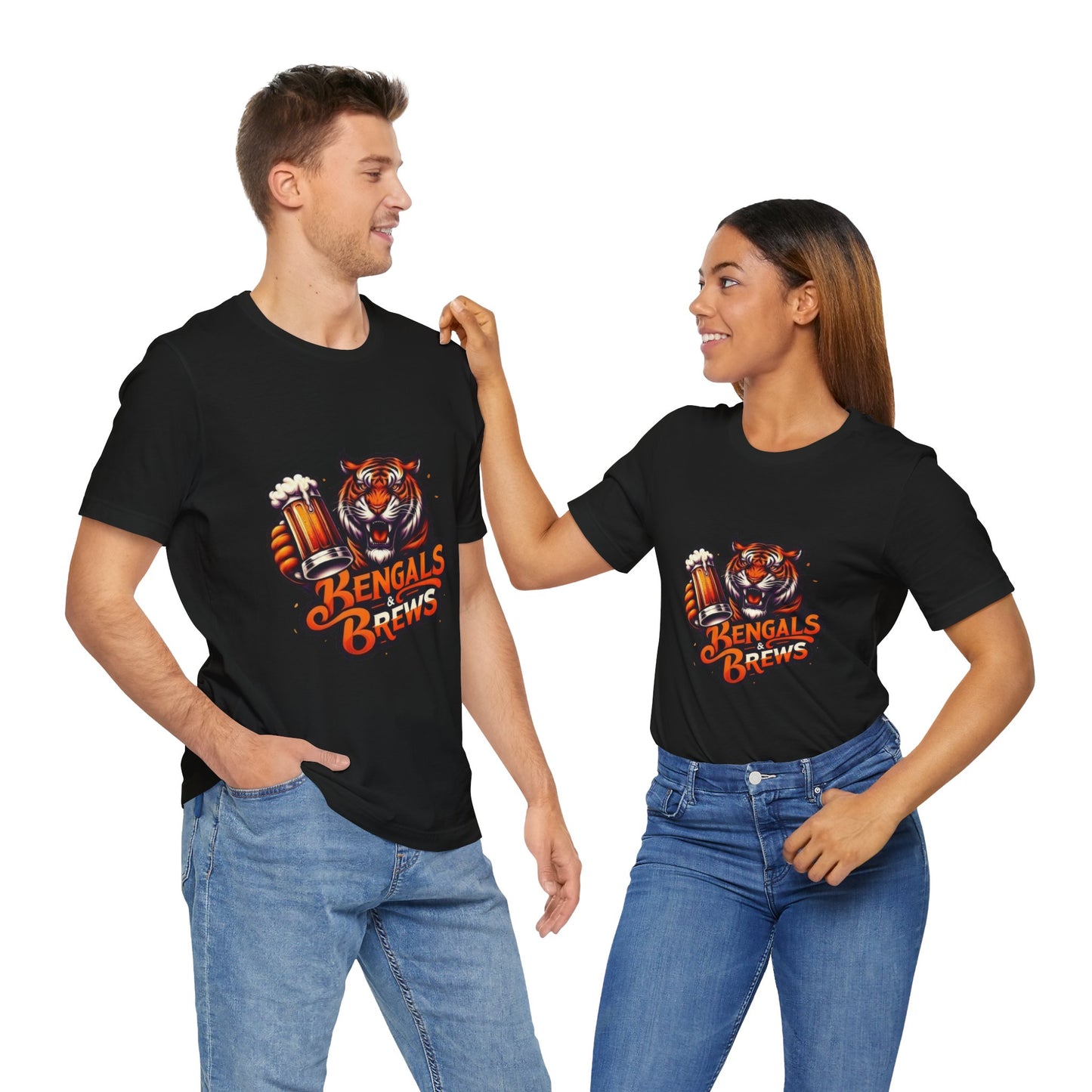 Bengals and Brews Tee Unisex Jersey Short Sleeve Tee