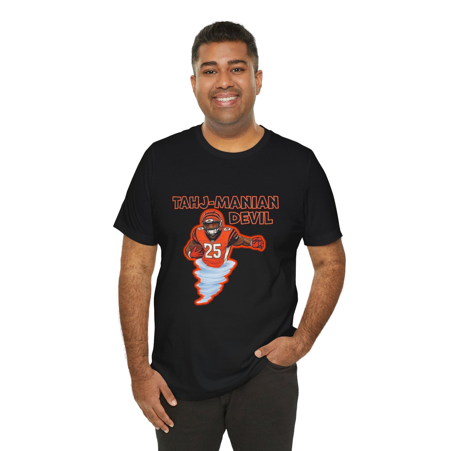 Tahj-Manian Devil Graphic Unisex Jersey Tee