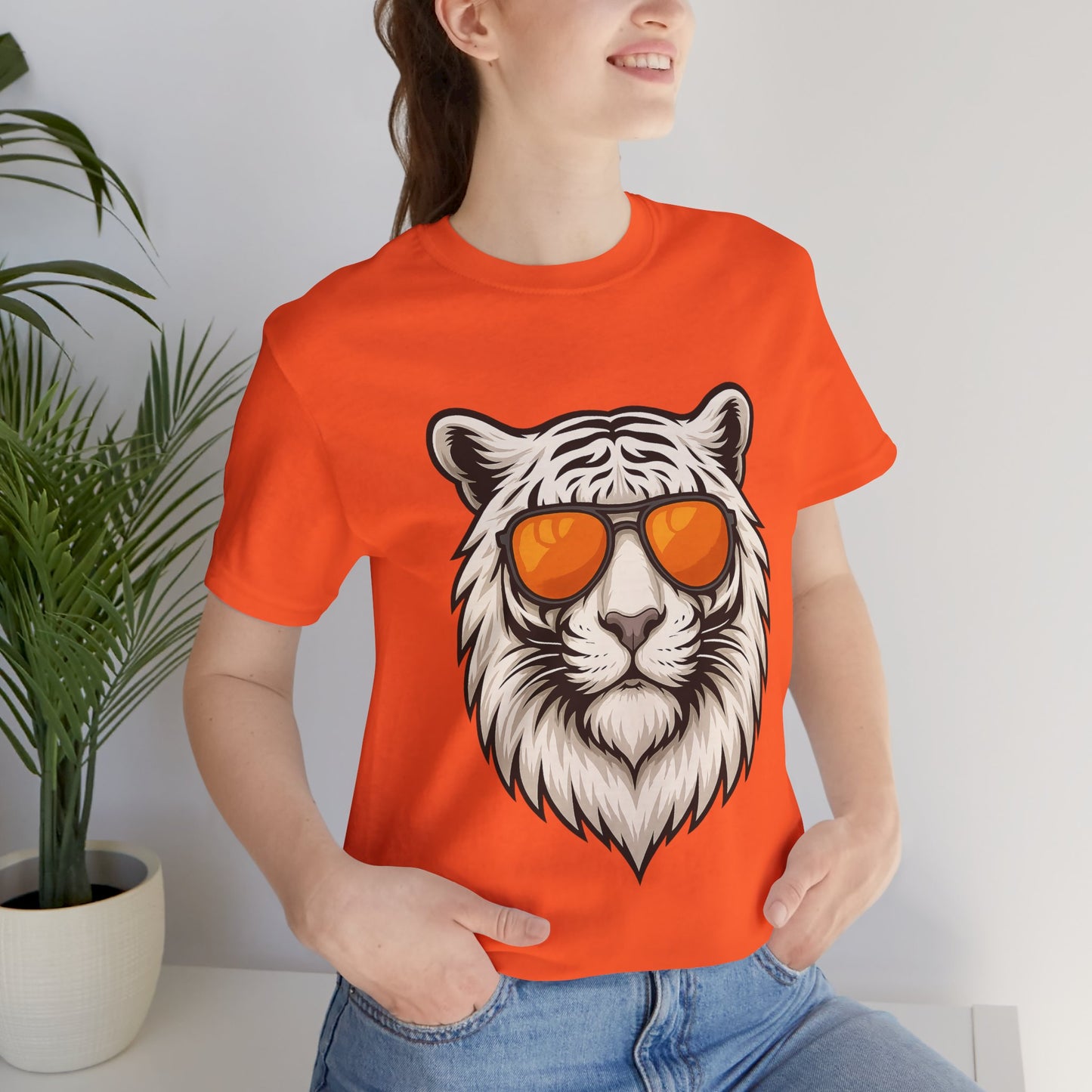 Cool Tiger Orange Sunglasses Tee