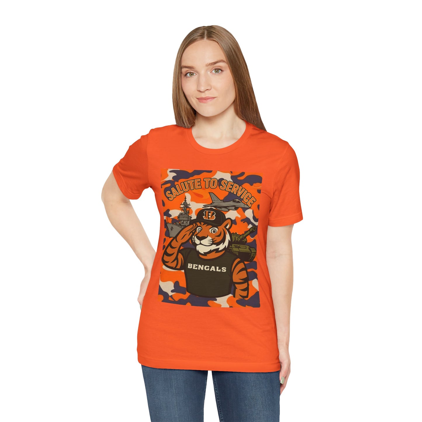 Salute to Service Tigers Unisex Jersey Tee - Camo Design