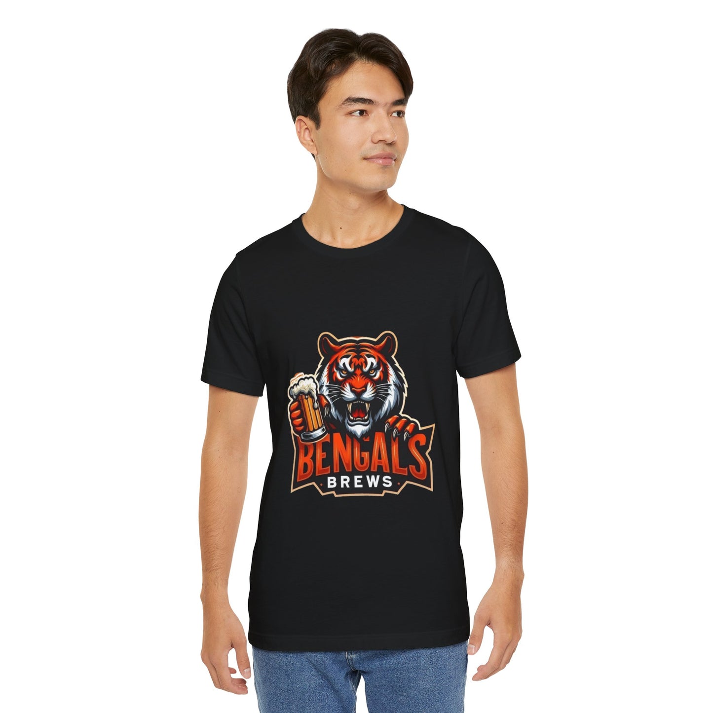 Bengals and Brews Tee Unisex Jersey Short Sleeve Tee