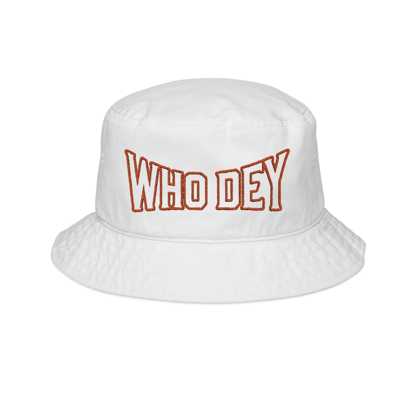 Bucket Hat (Embroidery) - Cincinnati Bengals Fan Black/White Orange Lettering