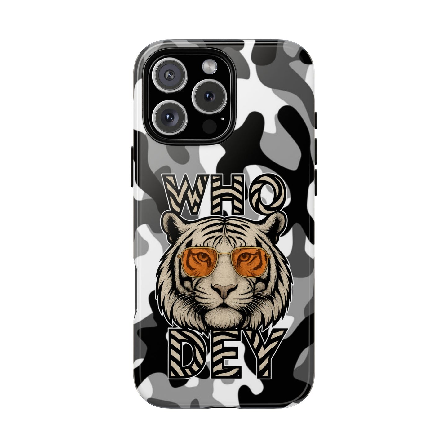 WhiteOut Tiger Phone Case for iPhone