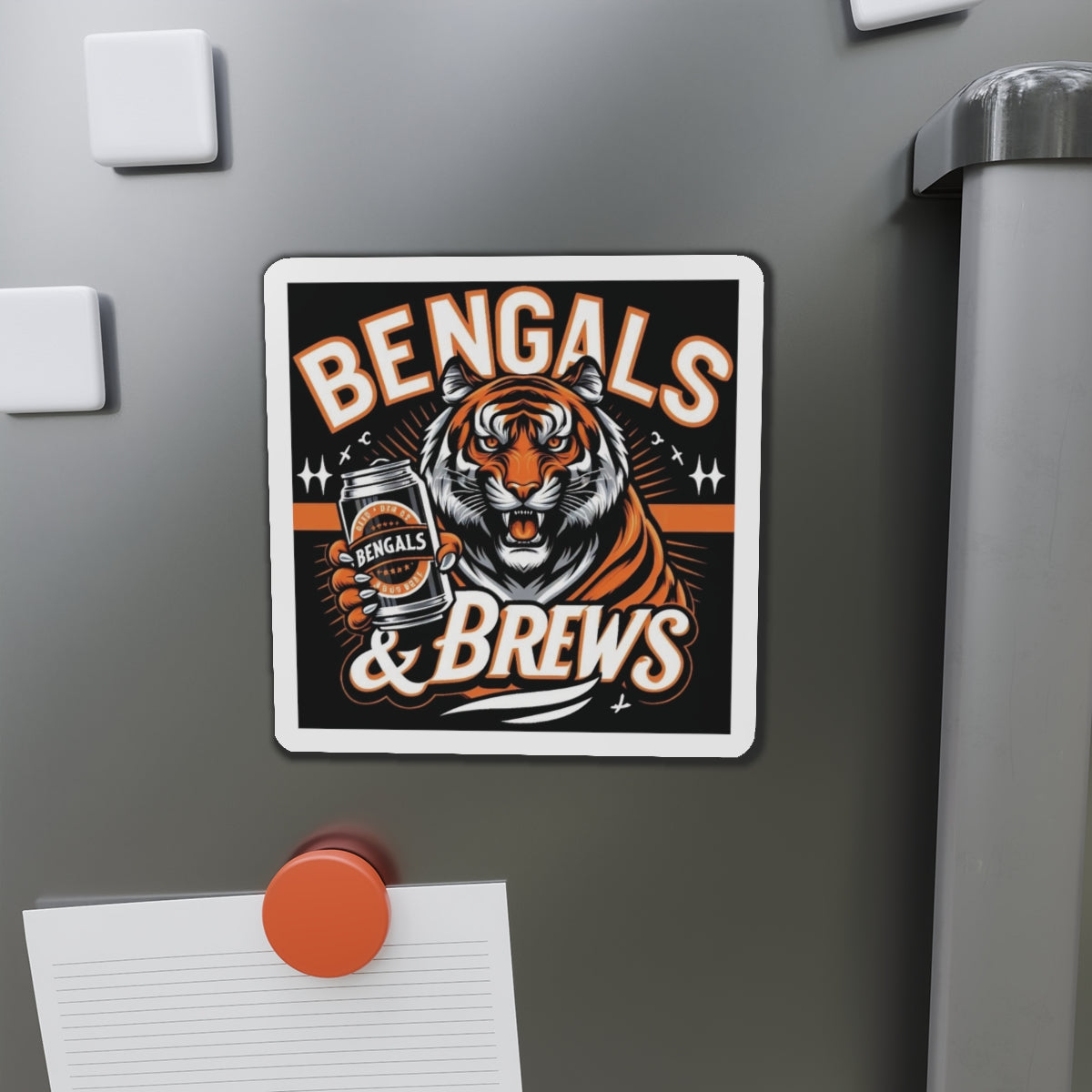 Bengals & Brews Die-Cut Magnets