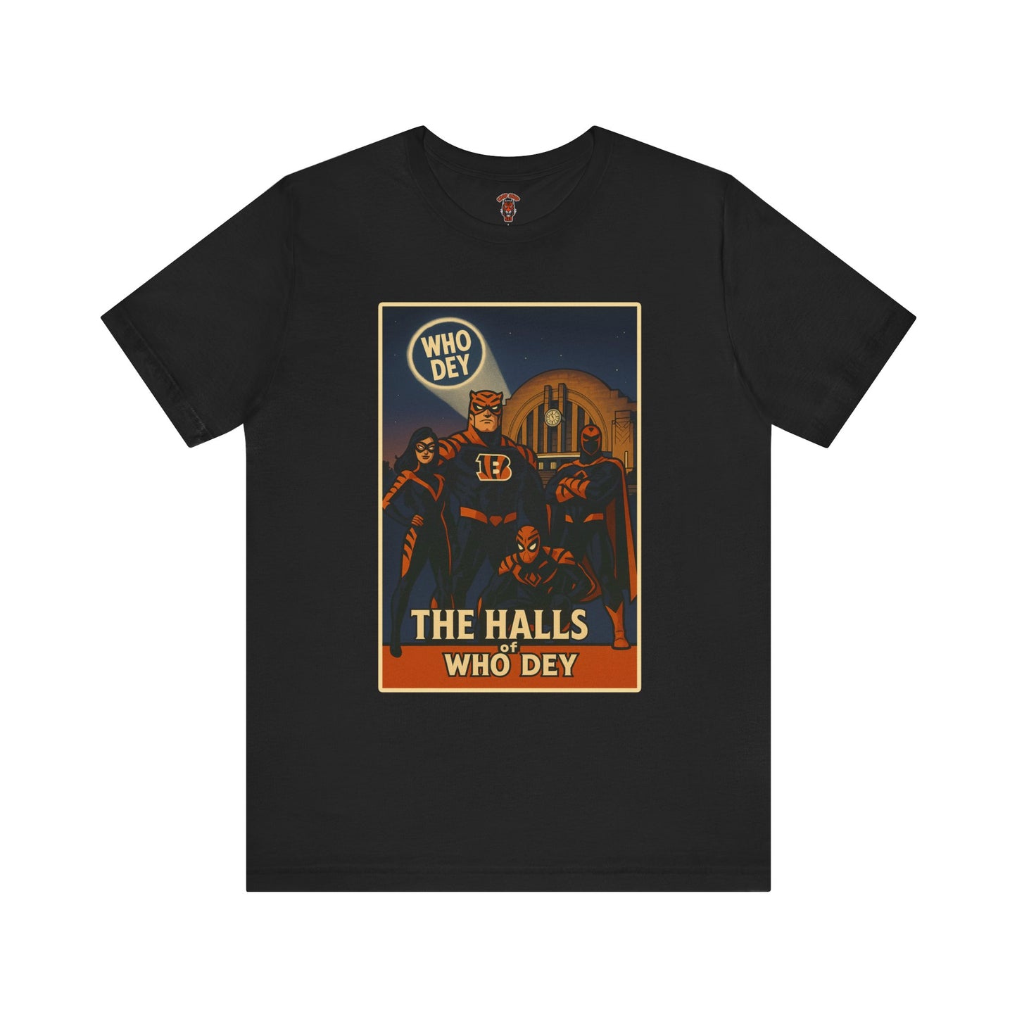 Halls of Bengals Super Fans Tee, Sports Shirt, Game Day Attire, Artist Series, Gift for Football Lovers