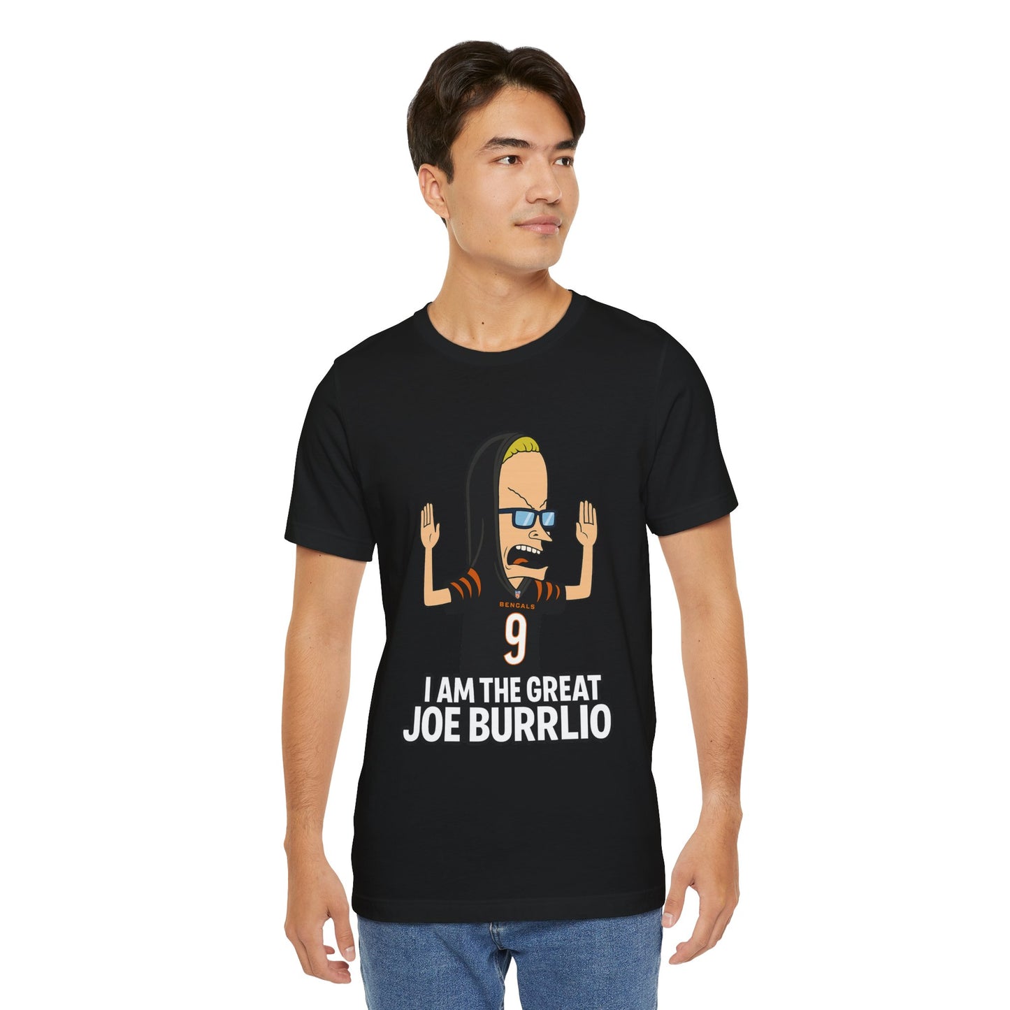 I Am The Great Joe Burrrlio Unisex Jersey Tee, Funny Graphic Tee, Sports Fan Apparel, Gift for Him, Casual Wear, Screen Print Shirt