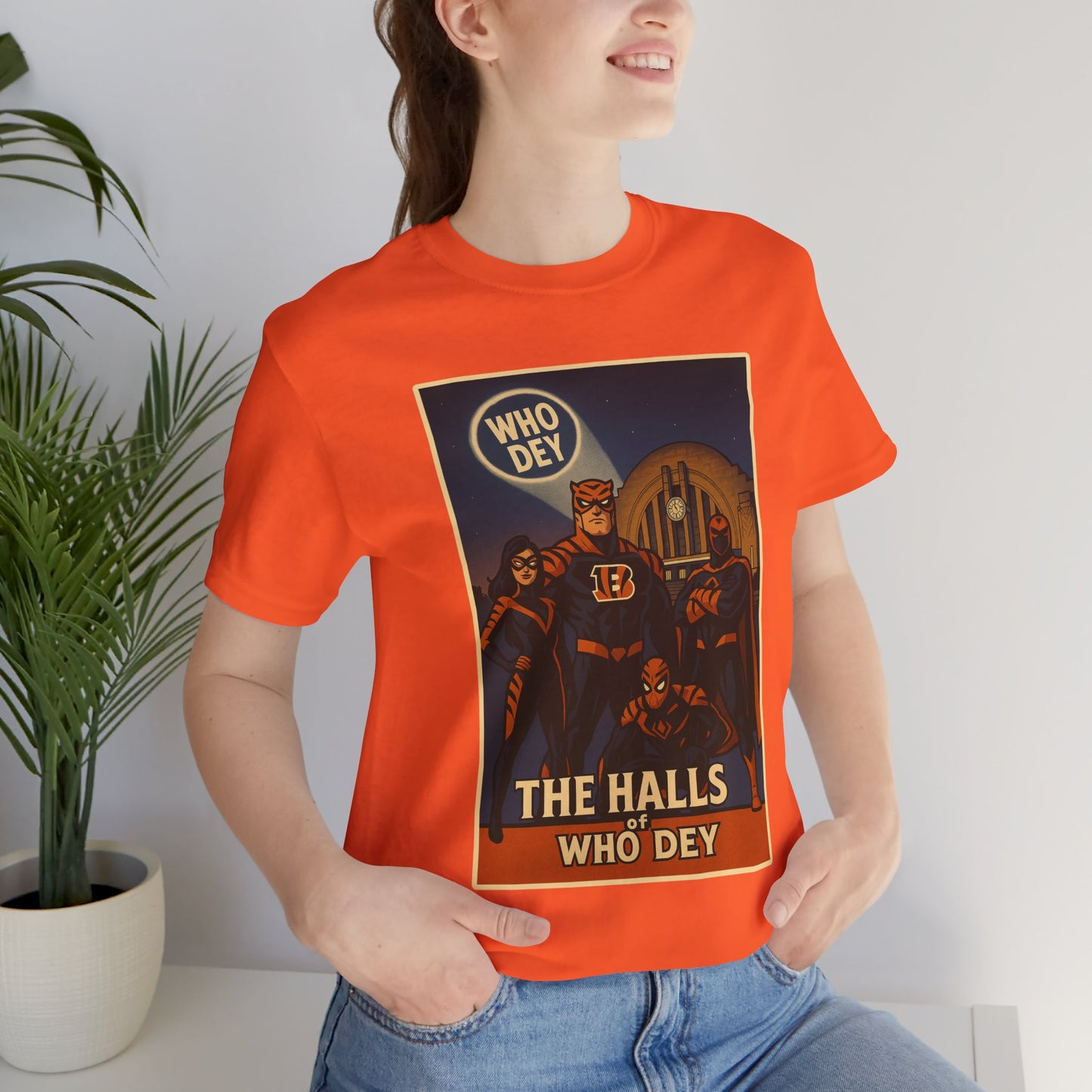 Halls of Bengals Super Fans Tee, Sports Shirt, Game Day Attire, Artist Series, Gift for Football Lovers