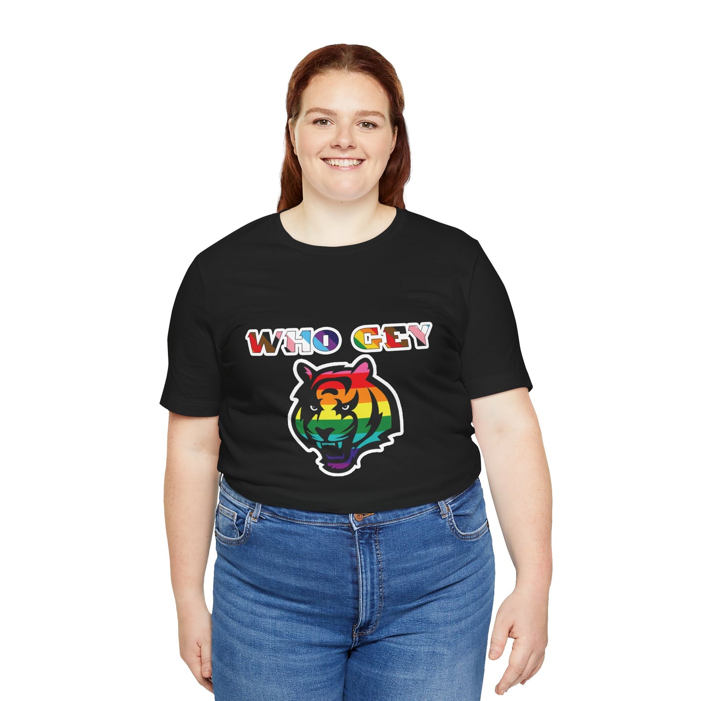 WHO GEY Pride Bengals Tee | Unisex Graphic Shirt, LGBTQ+ Pride Apparel, Casual Wear, Festival Top, Unique Gift Idea