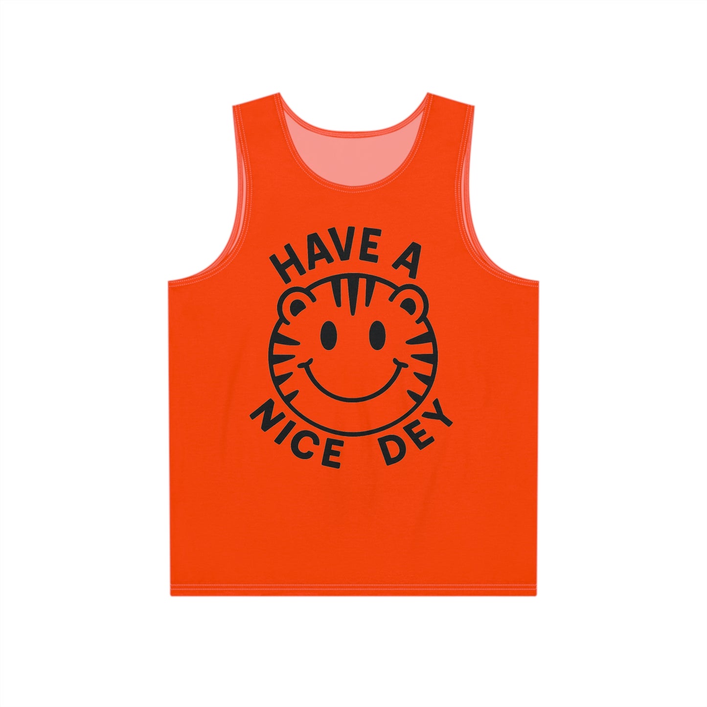 Tank Top - Happy Smiley face for Cincinnati Bengals Who Dey Fans