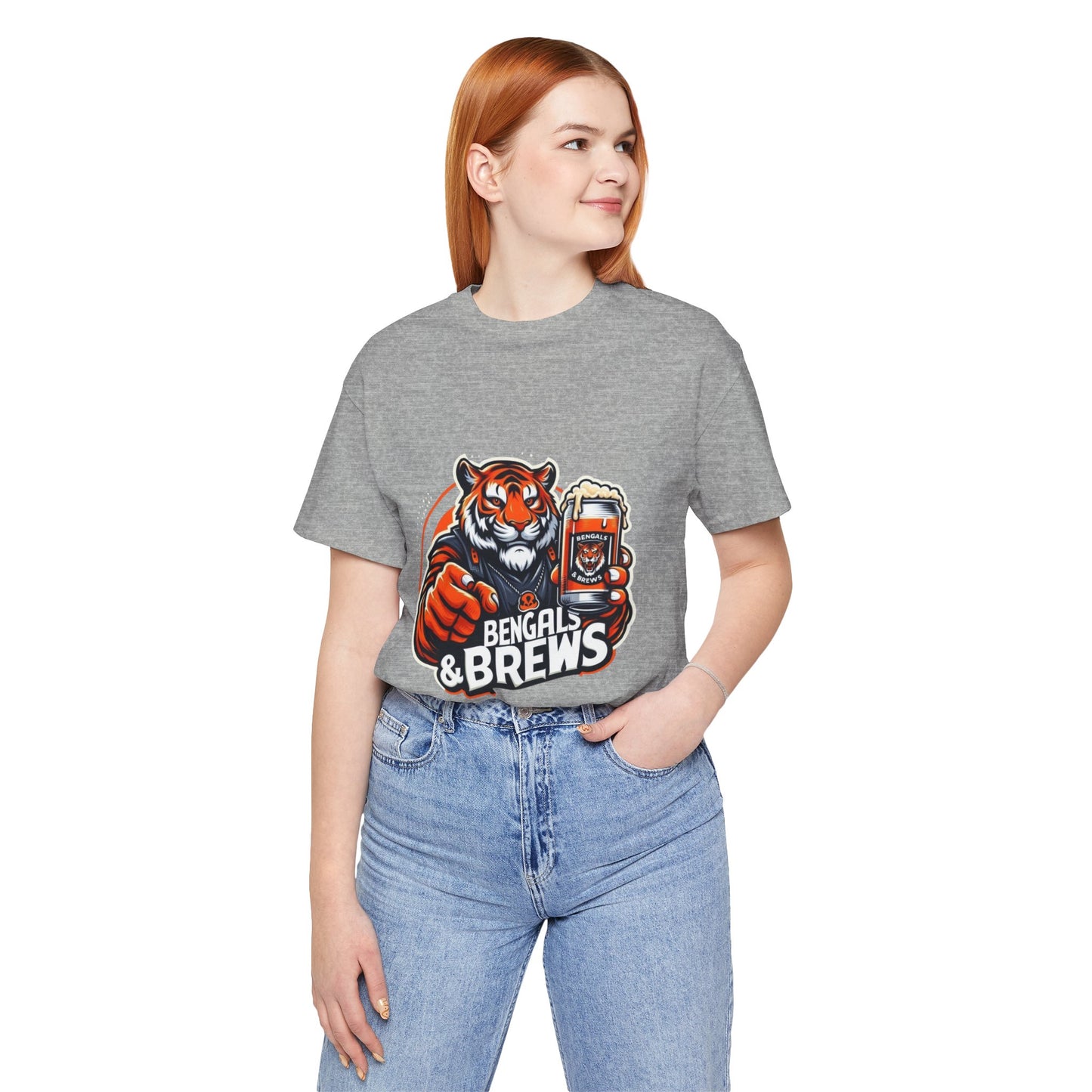 Bengals and Brews Tee Unisex Jersey Short Sleeve Tee