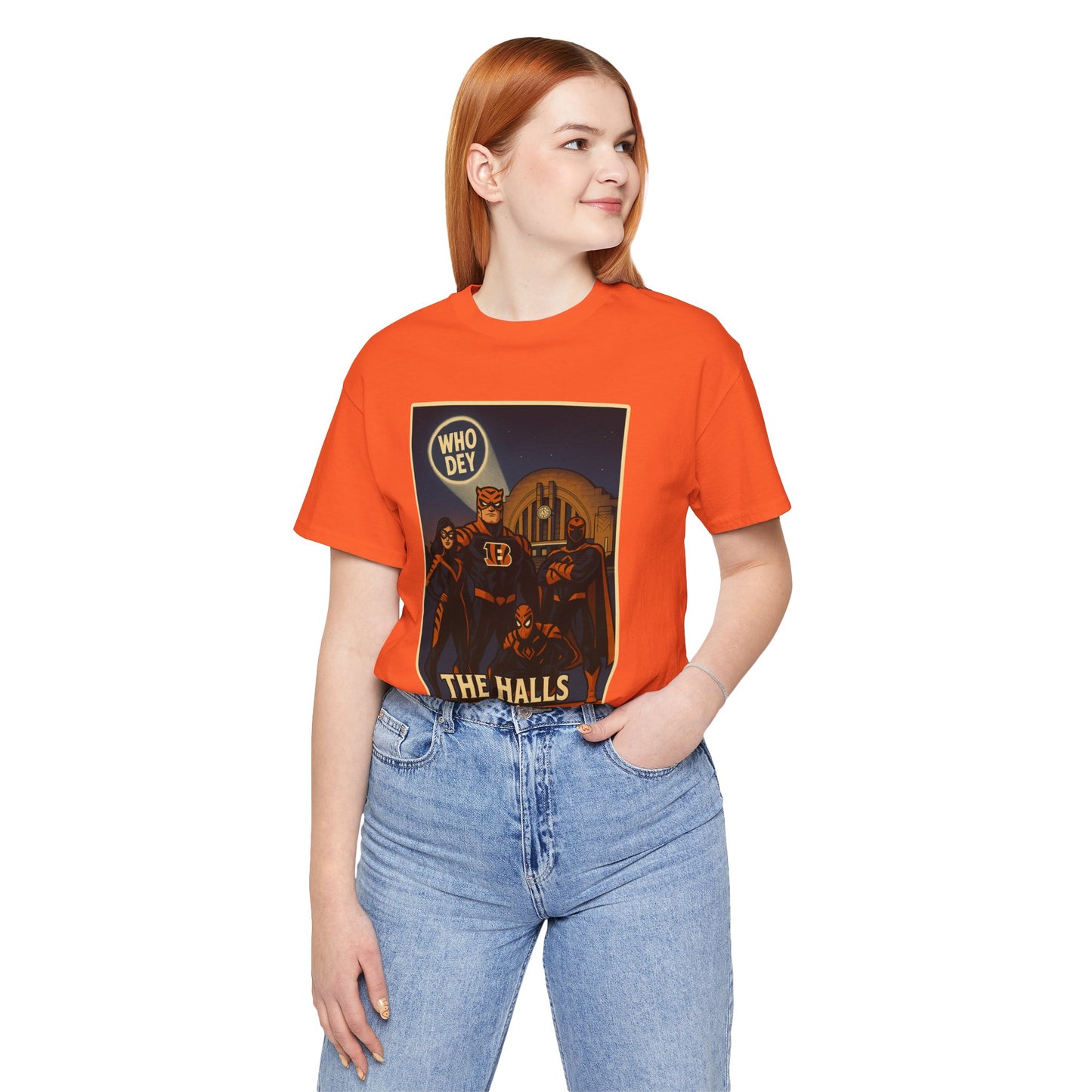 Halls of Bengals Super Fans Tee, Sports Shirt, Game Day Attire, Artist Series, Gift for Football Lovers