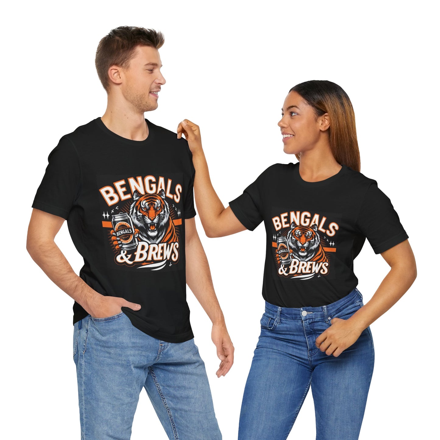 Bengals & Brews Unisex Jersey Short Sleeve Tee