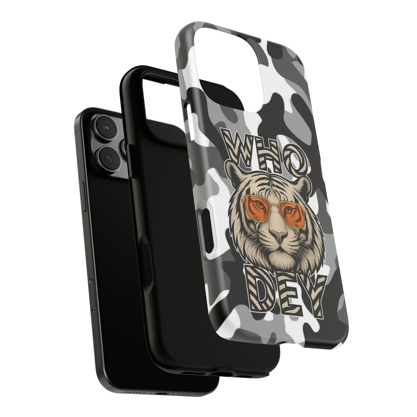 WhiteOut Tiger Phone Case for iPhone