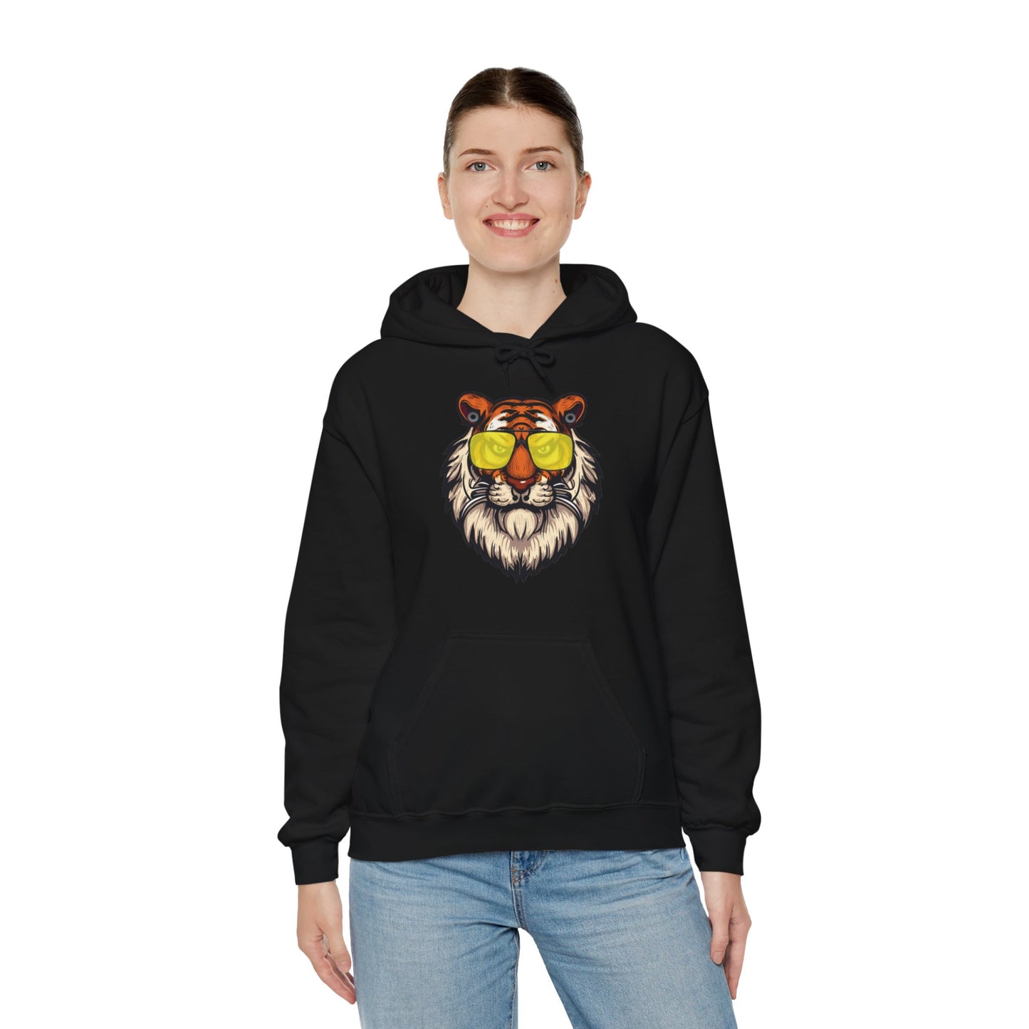 Yellow tints Tiger Unisex Heavy Blend™ Hooded Sweatshirt