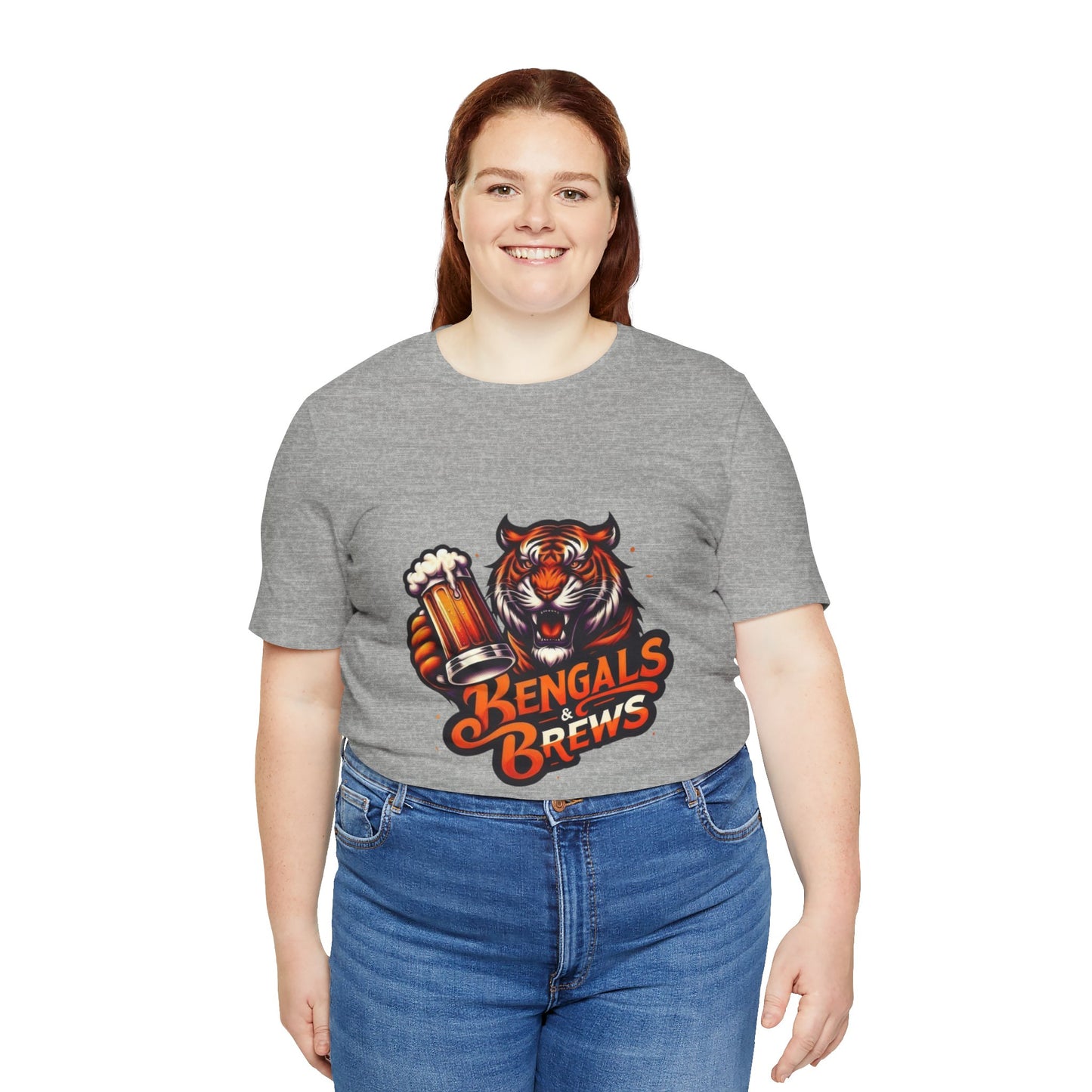 Bengals and Brews Tee Unisex Jersey Short Sleeve Tee